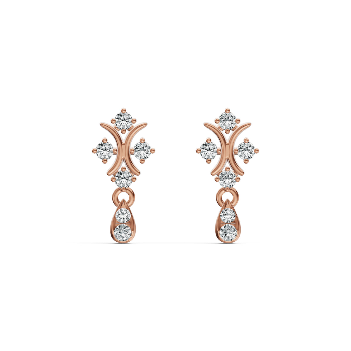 Twinkle Drop Diamond Earrings