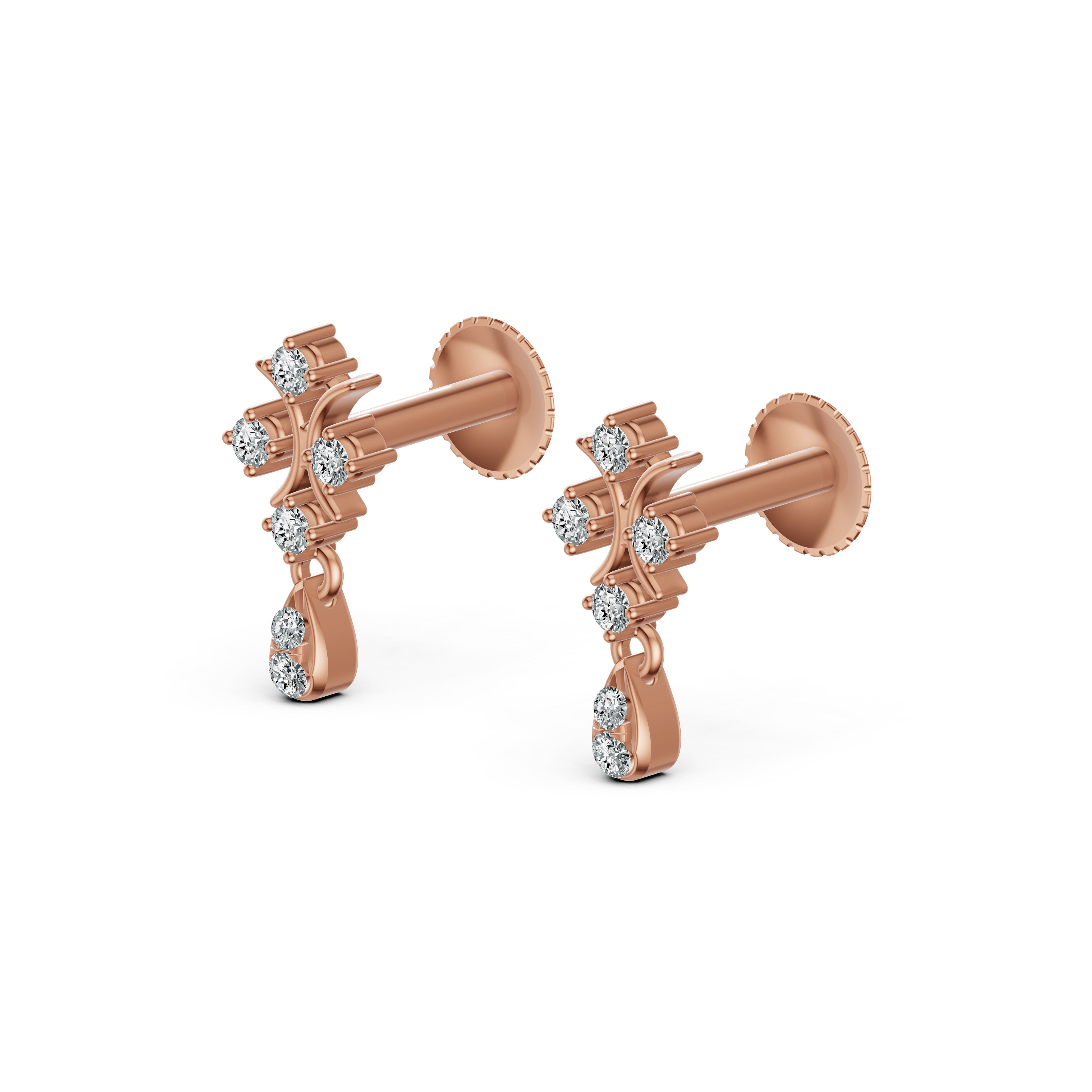 Twinkle Drop Diamond Earrings