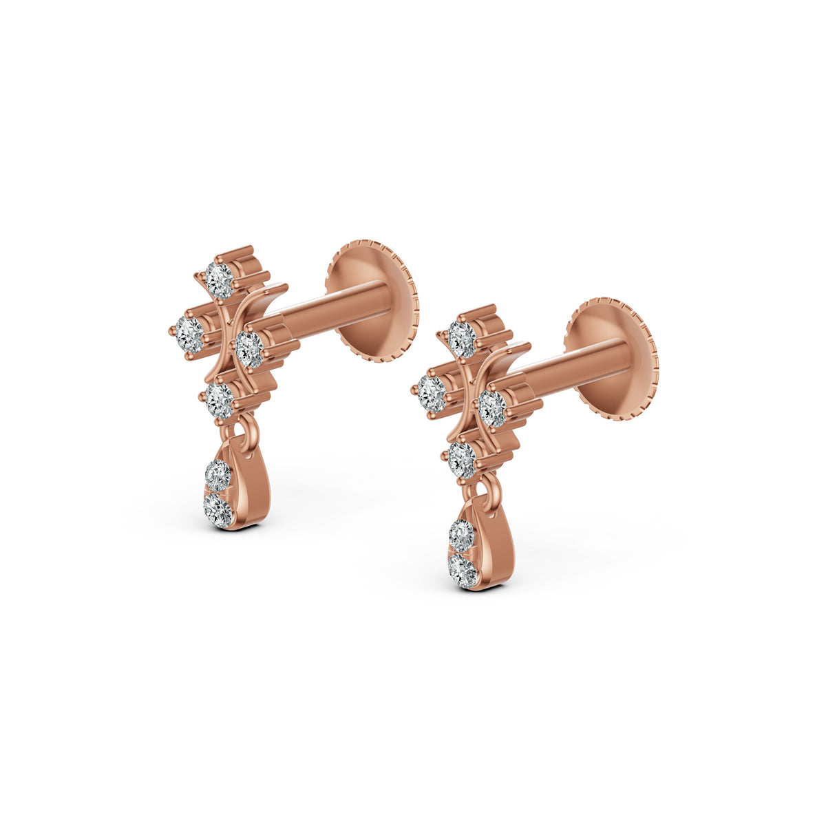 Twinkle Drop Diamond Earrings
