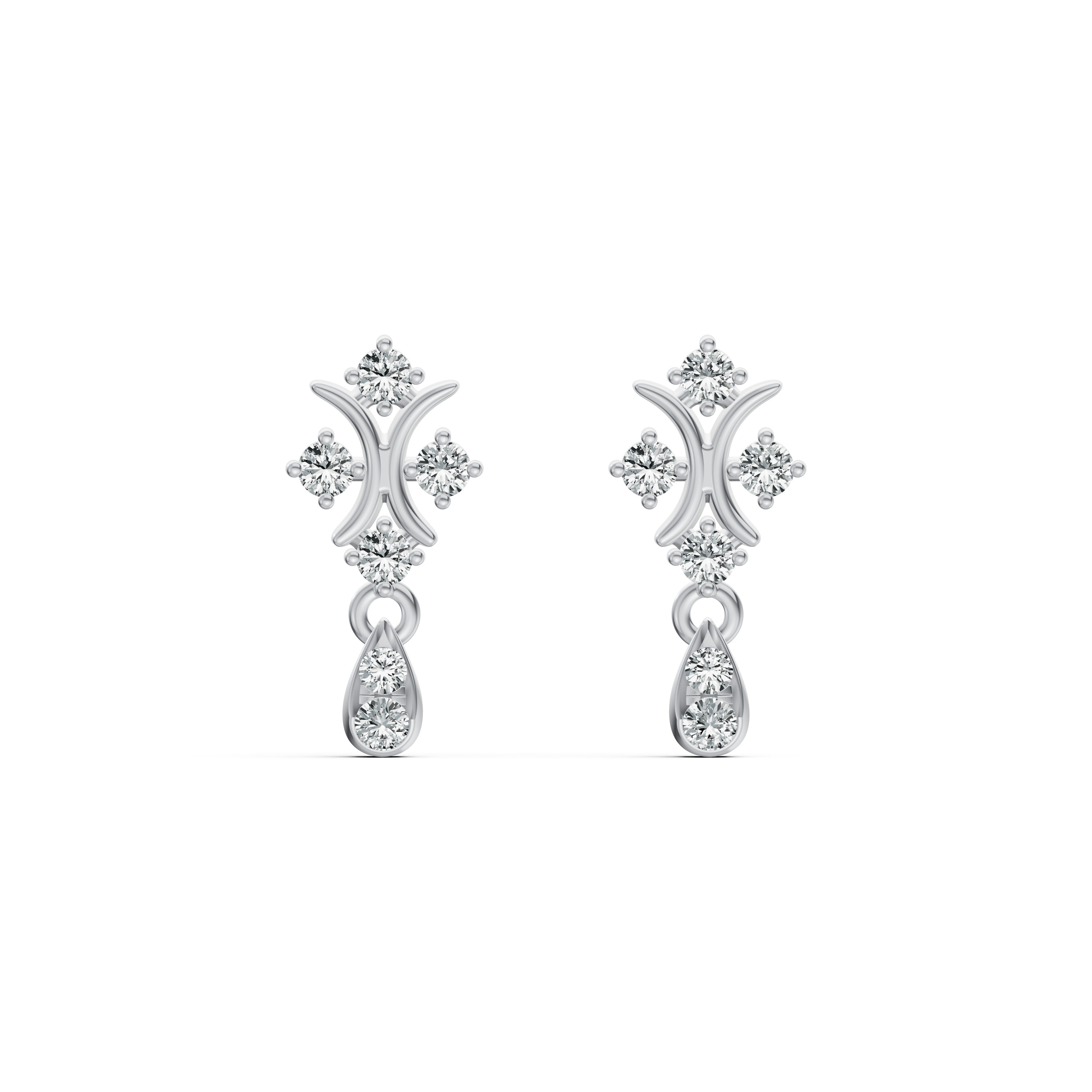 Twinkle Drop Diamond Earrings