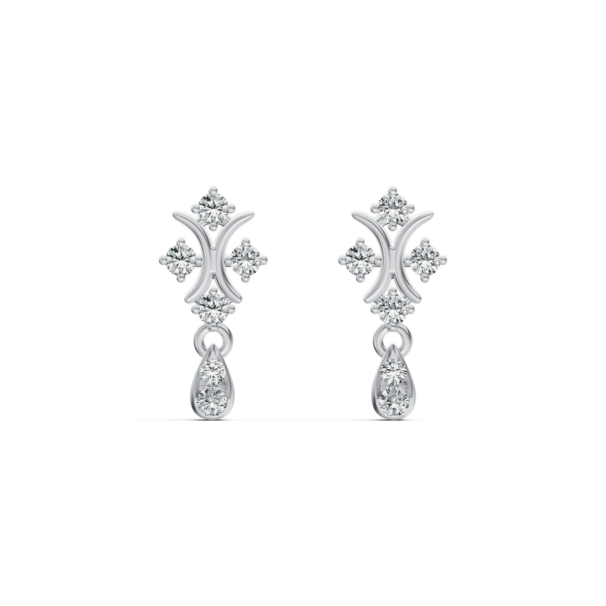 Twinkle Drop Diamond Earrings