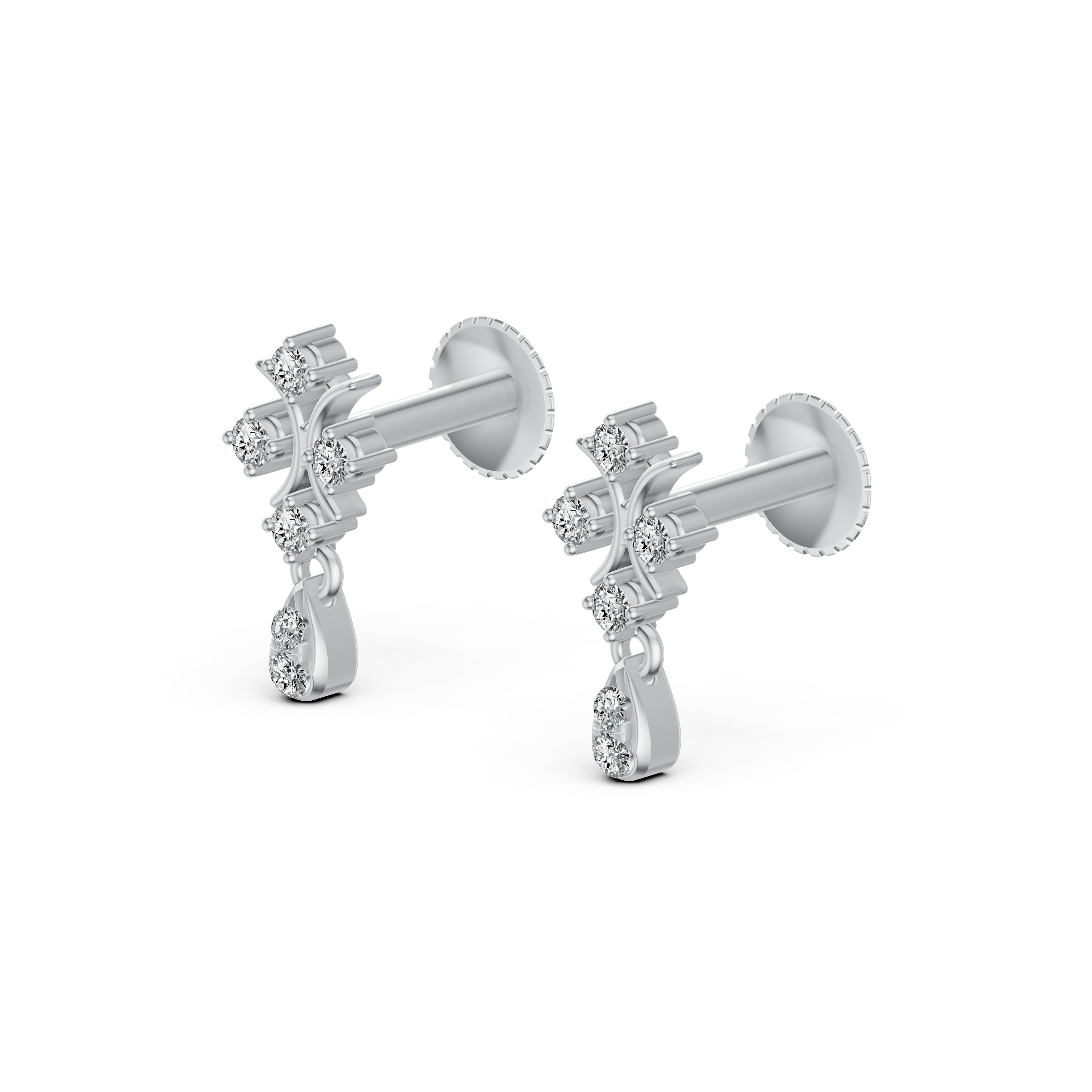 Twinkle Drop Diamond Earrings