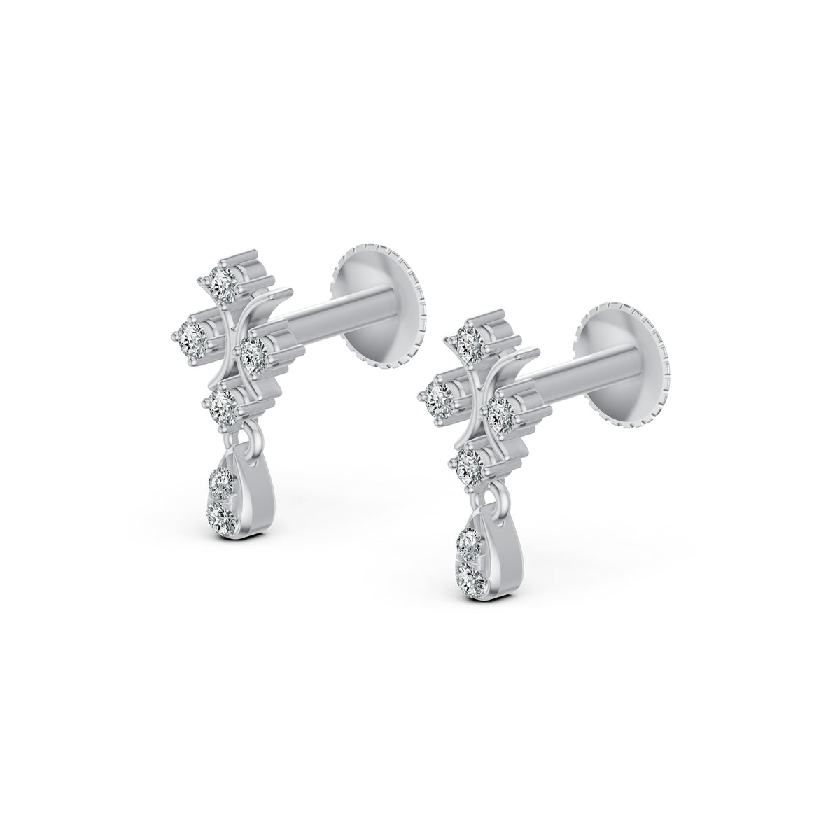 Twinkle Drop Diamond Earrings
