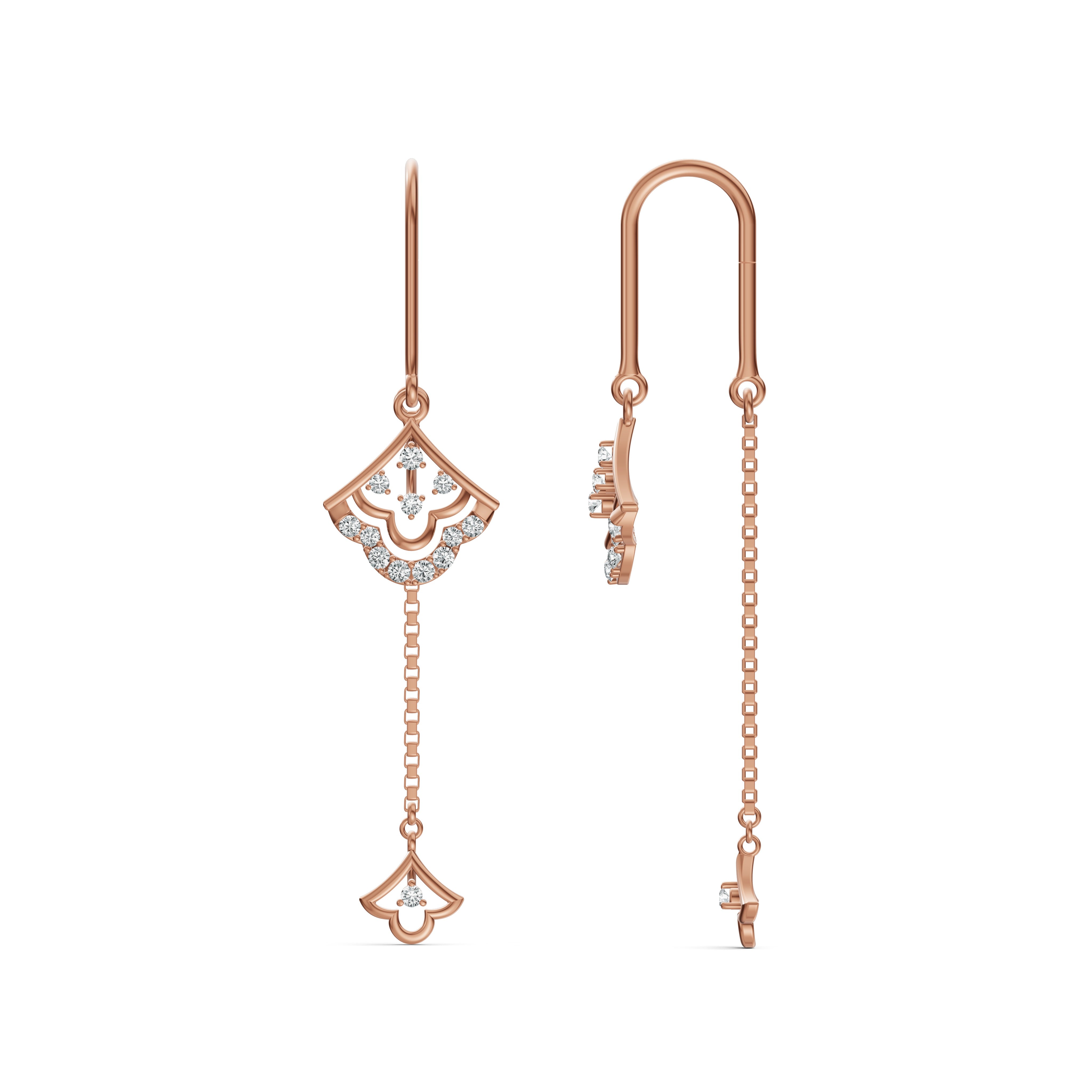 Aurielle Diamond Sui Dhaga Earrings