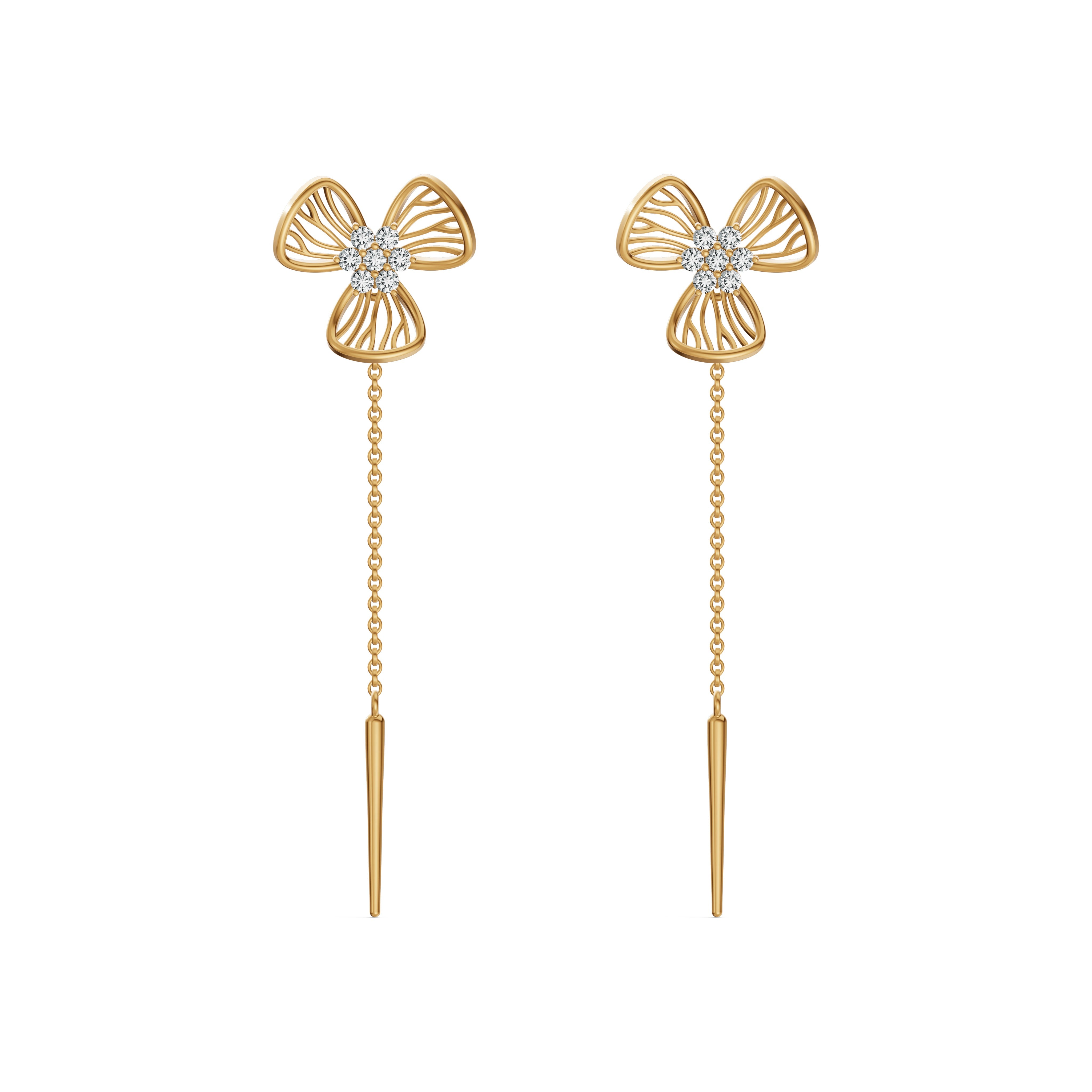 Flora Diamond Sui Dhaga Earrings