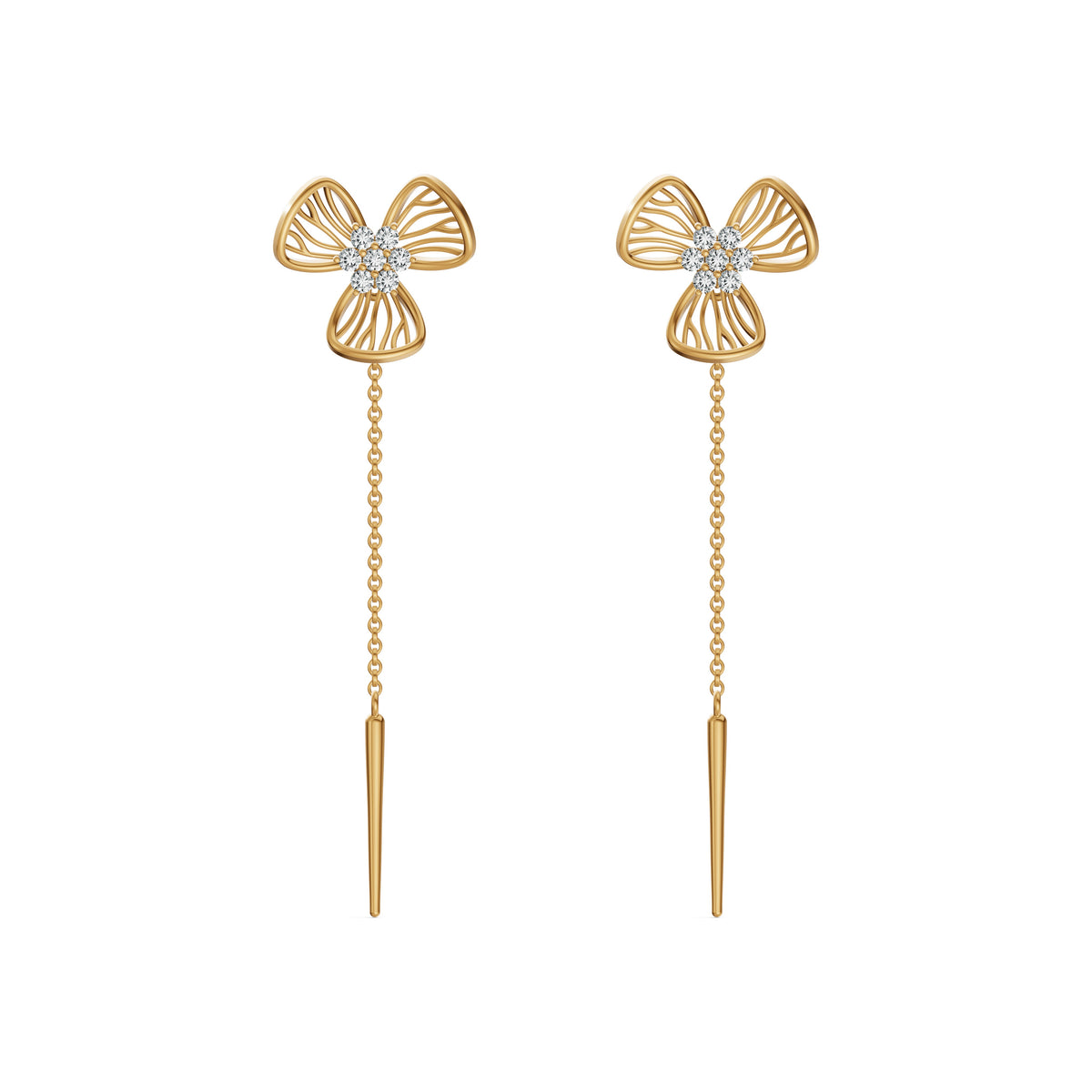 Flora Diamond Sui Dhaga Earrings