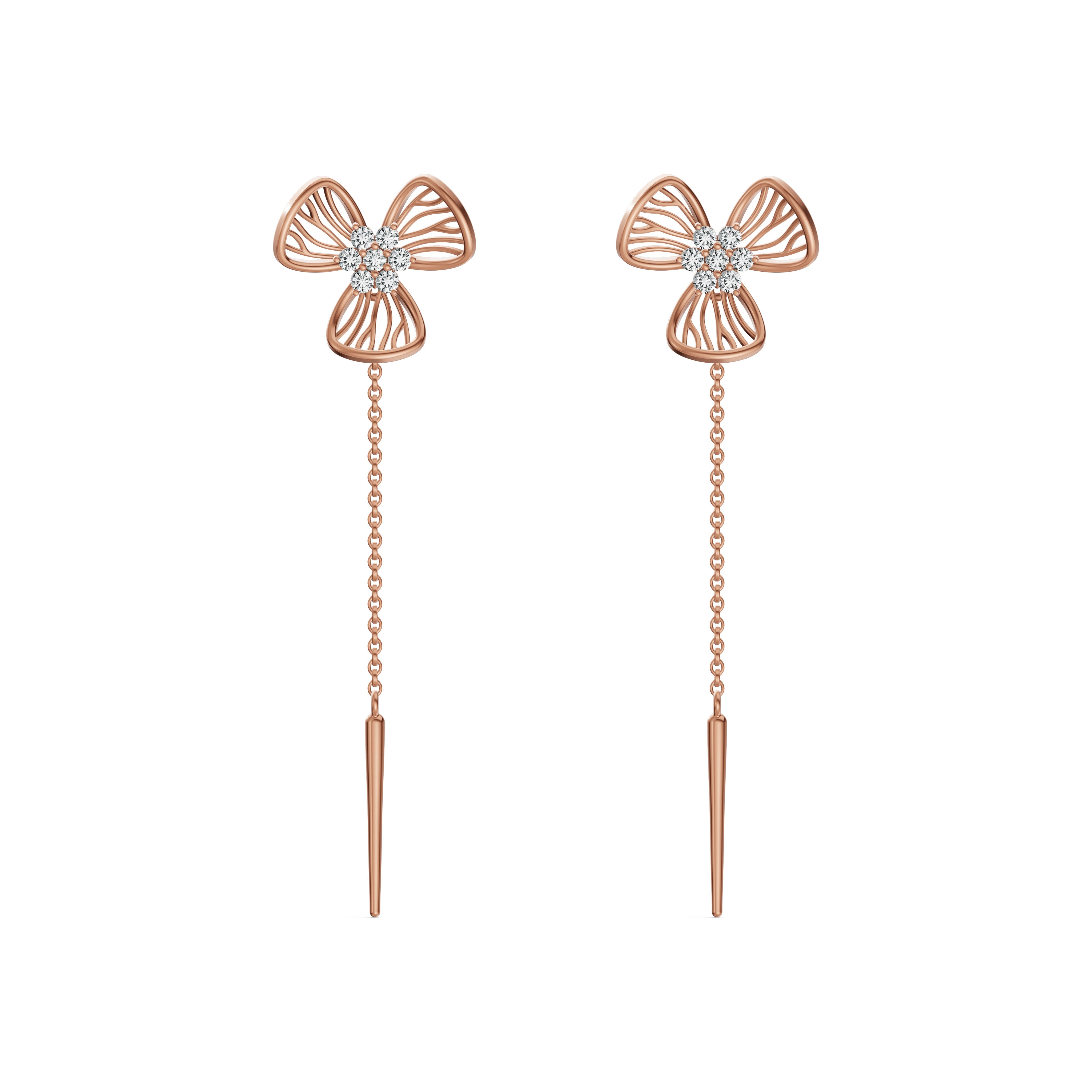 Flora Diamond Sui Dhaga Earrings