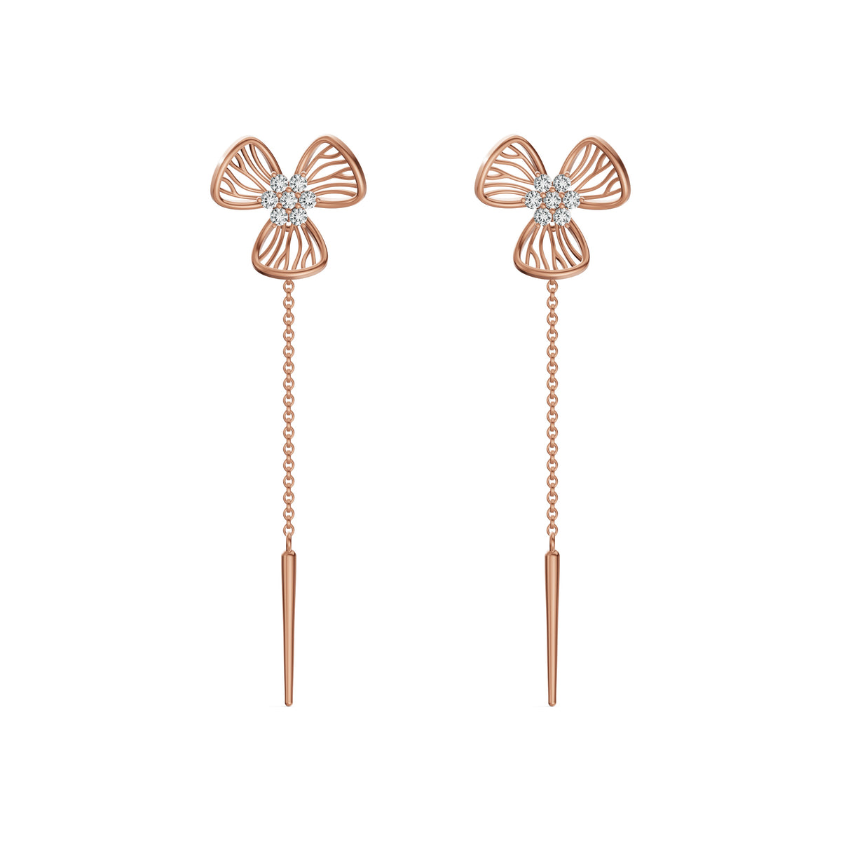Flora Diamond Sui Dhaga Earrings