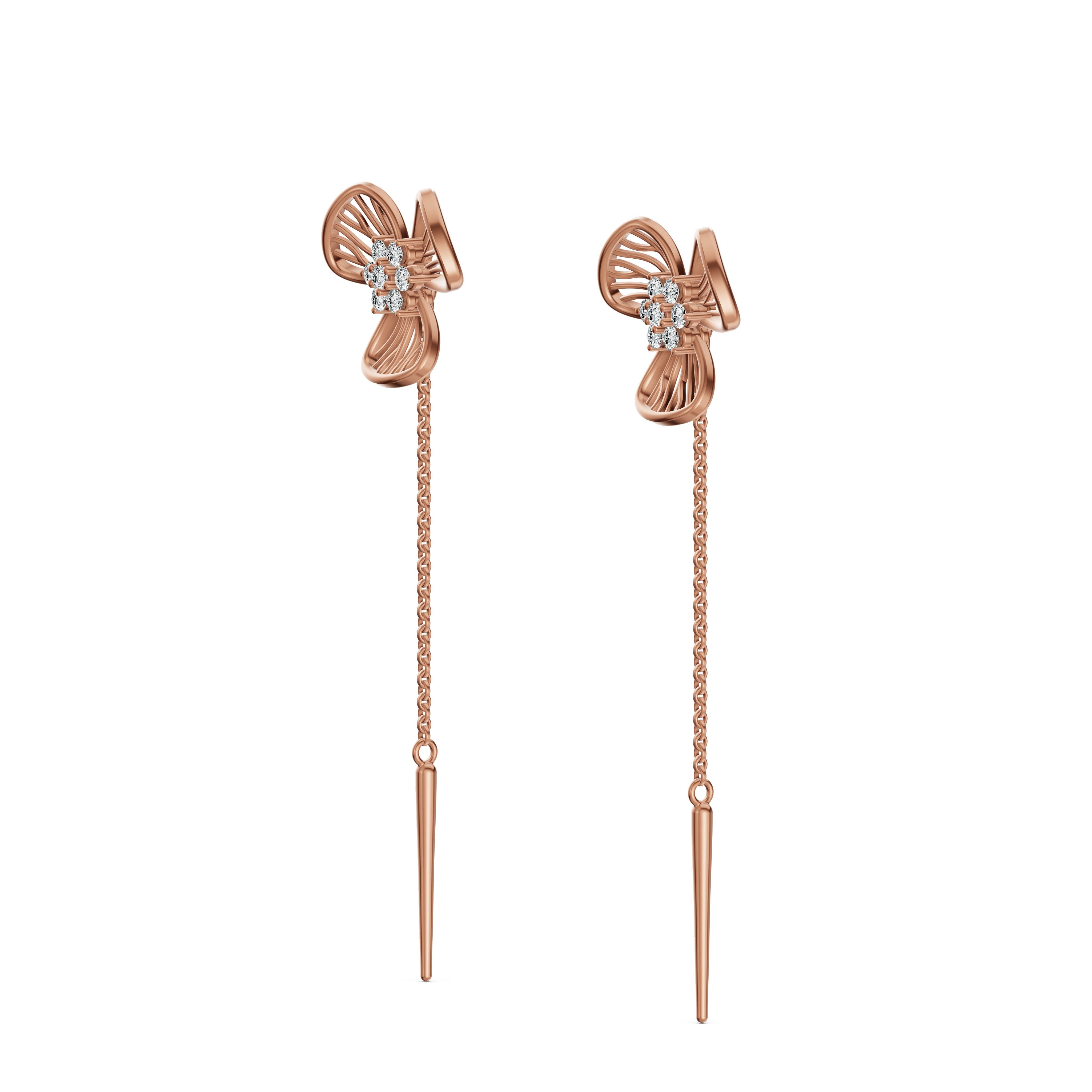 Flora Diamond Sui Dhaga Earrings