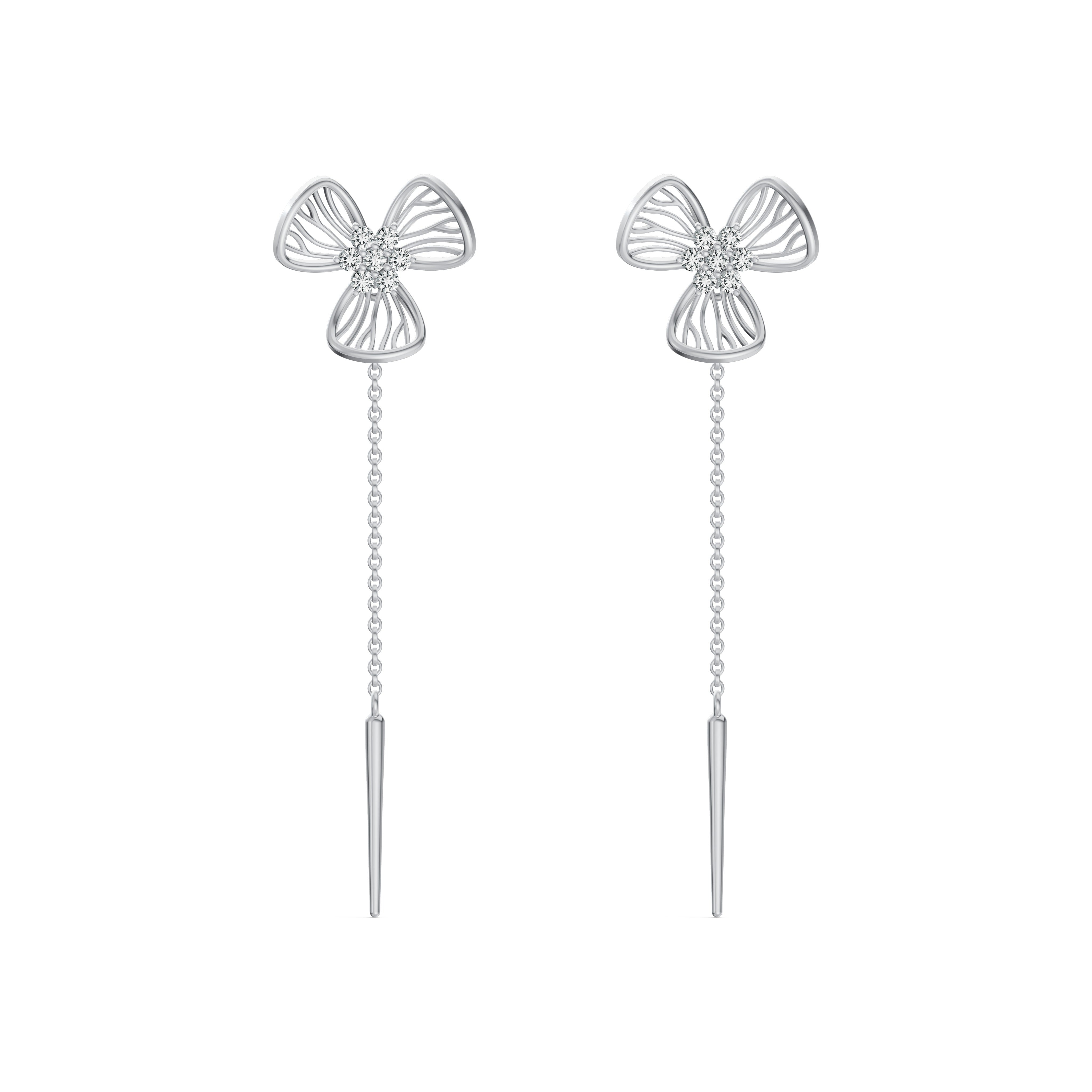 Flora Diamond Sui Dhaga Earrings