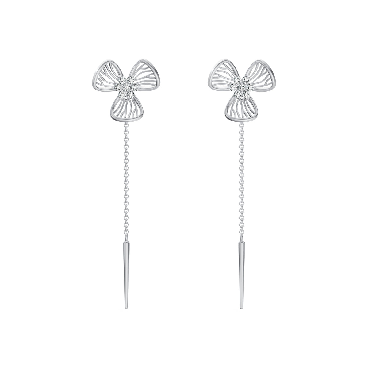 Flora Diamond Sui Dhaga Earrings