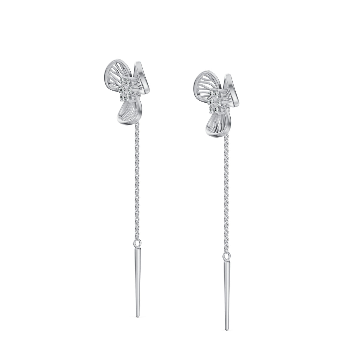 Flora Diamond Sui Dhaga Earrings