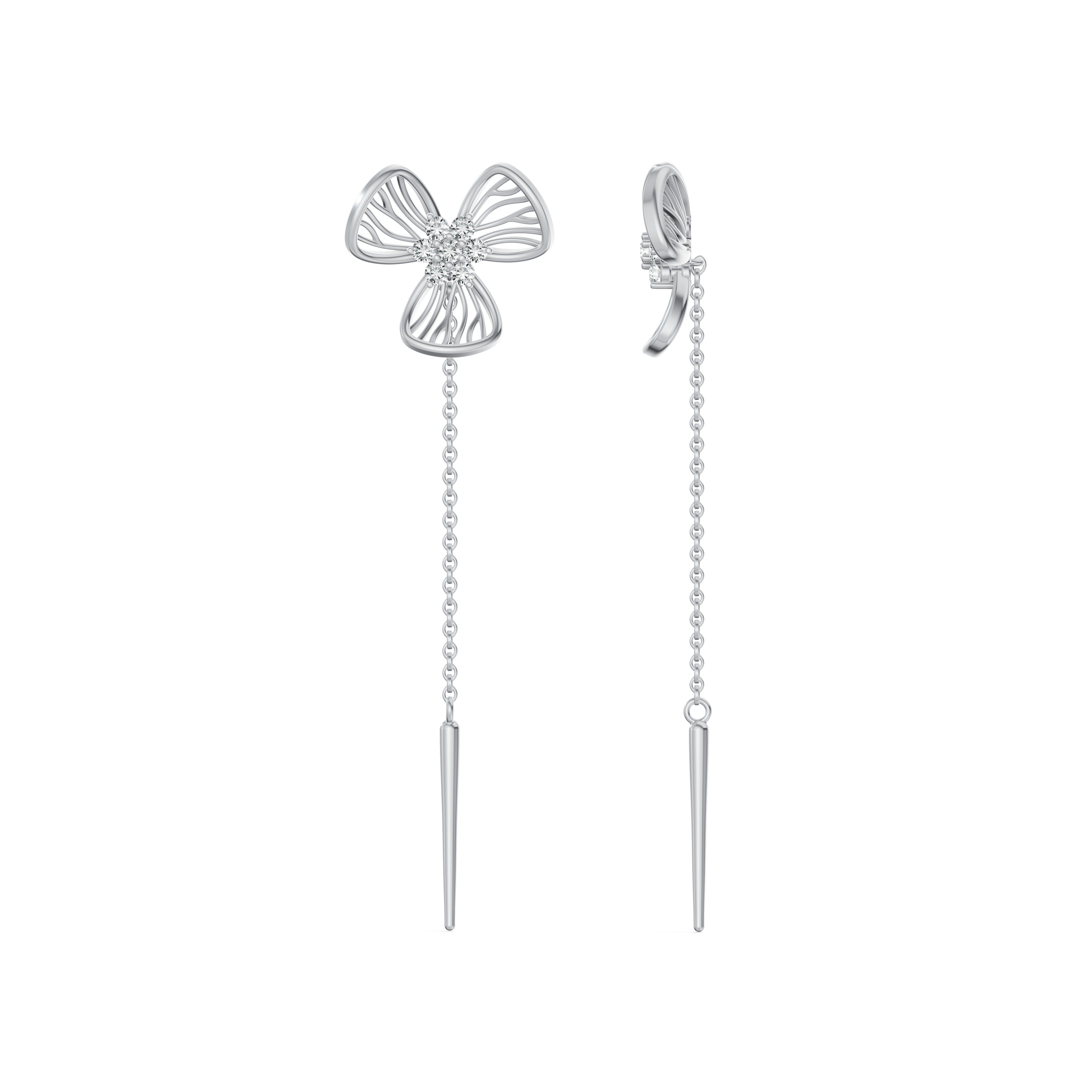 Flora Diamond Sui Dhaga Earrings