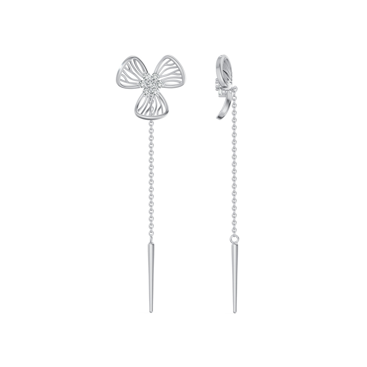 Flora Diamond Sui Dhaga Earrings