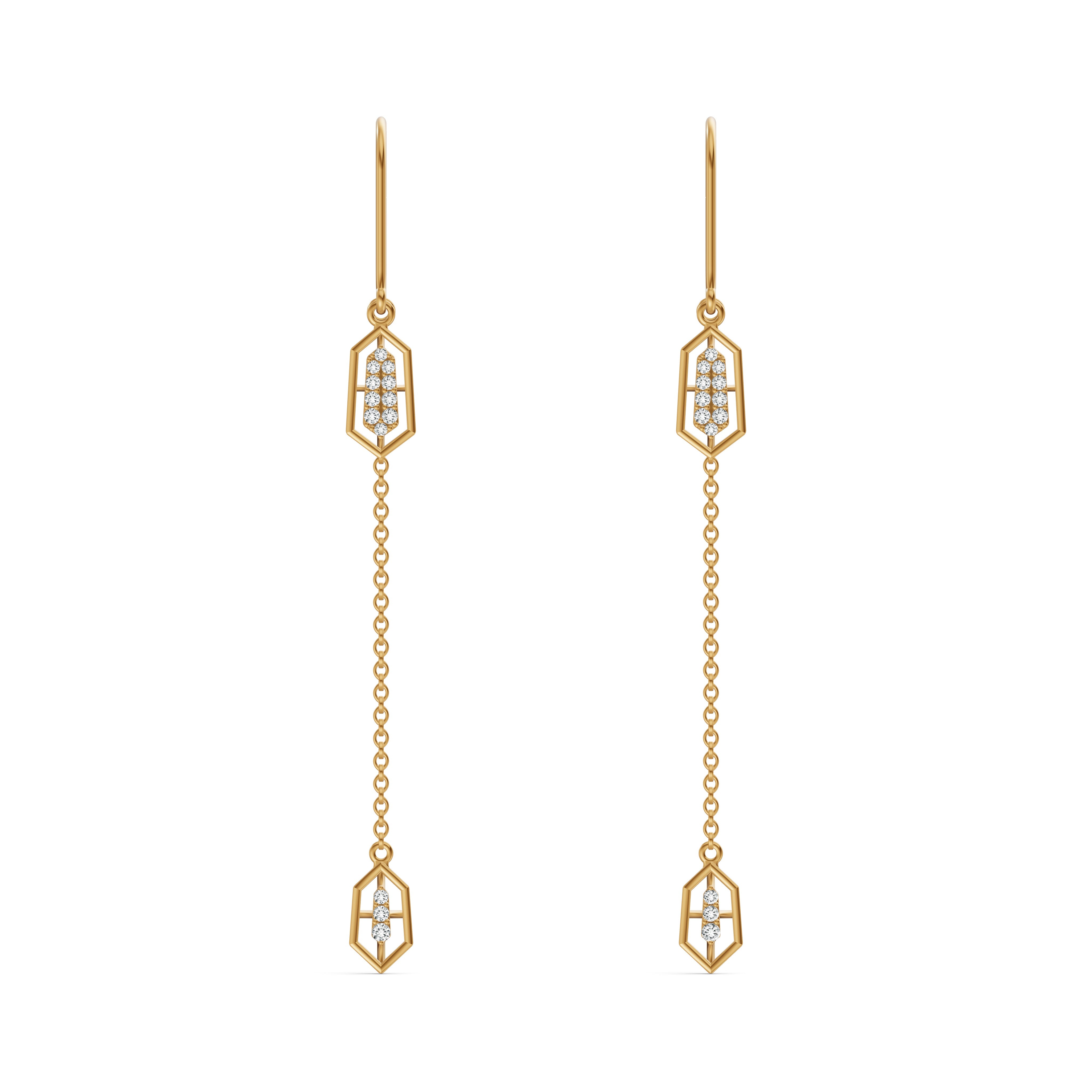 Lyra Diamond Sui Dhaga Earrings