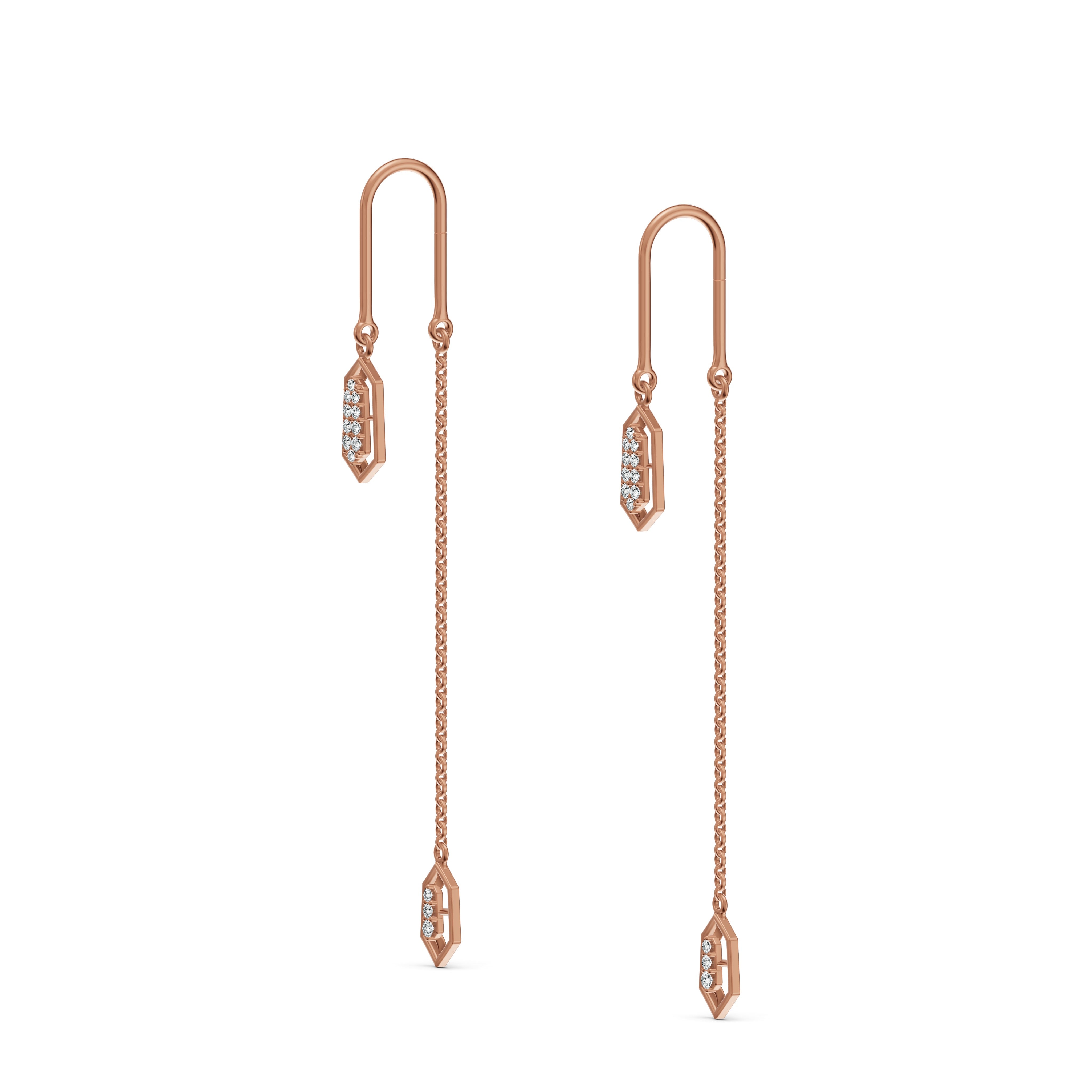 Lyra Diamond Sui Dhaga Earrings