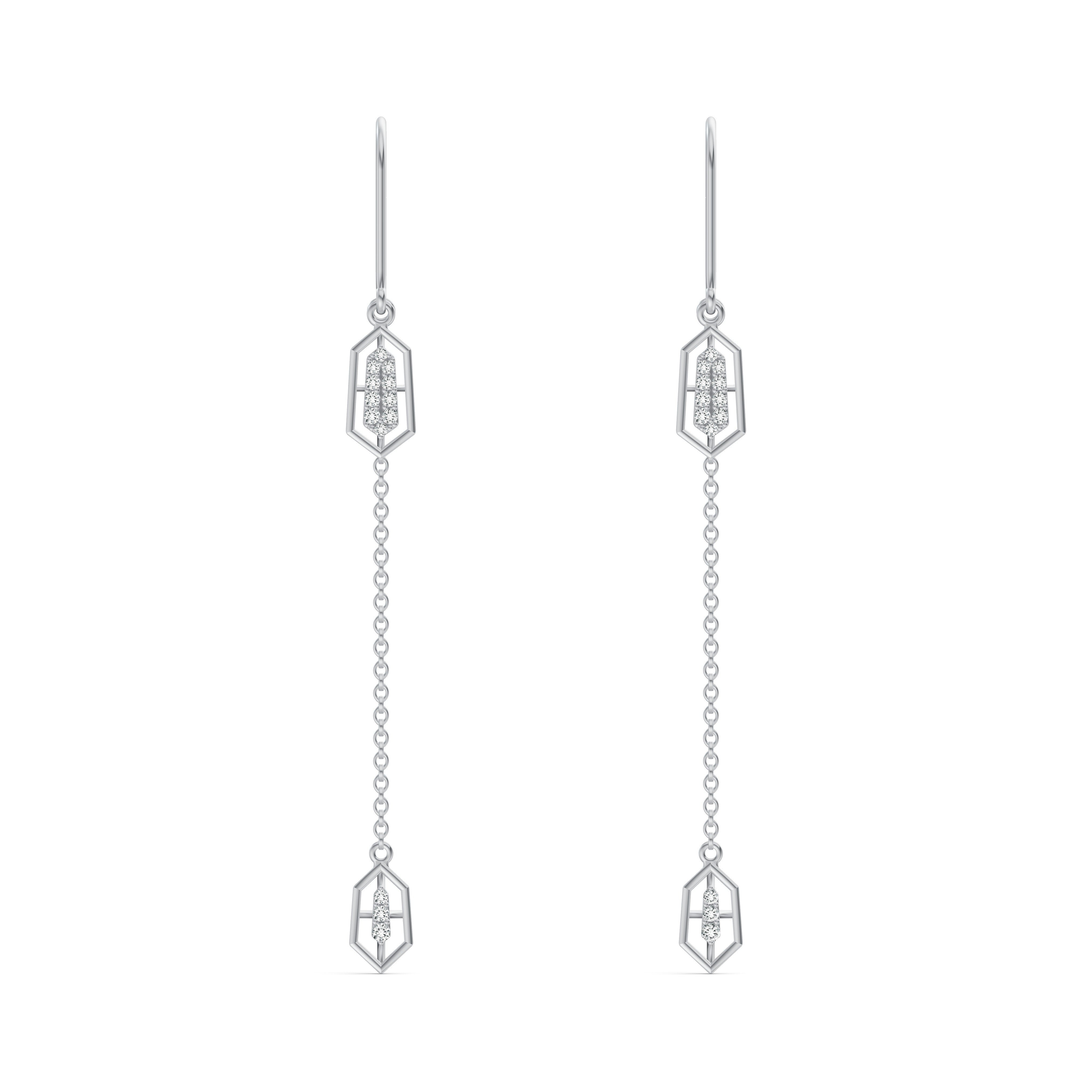Lyra Diamond Sui Dhaga Earrings