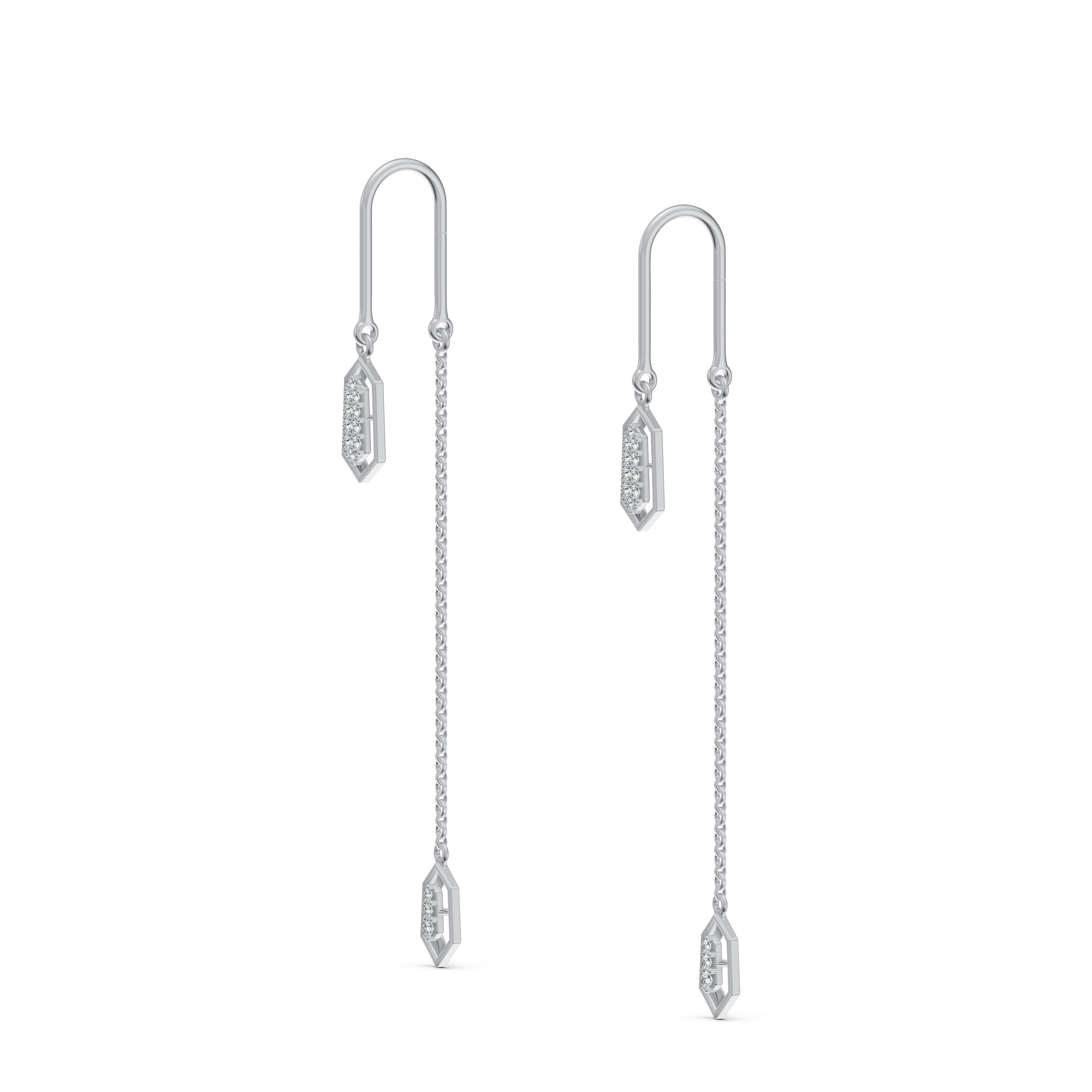 Lyra Diamond Sui Dhaga Earrings