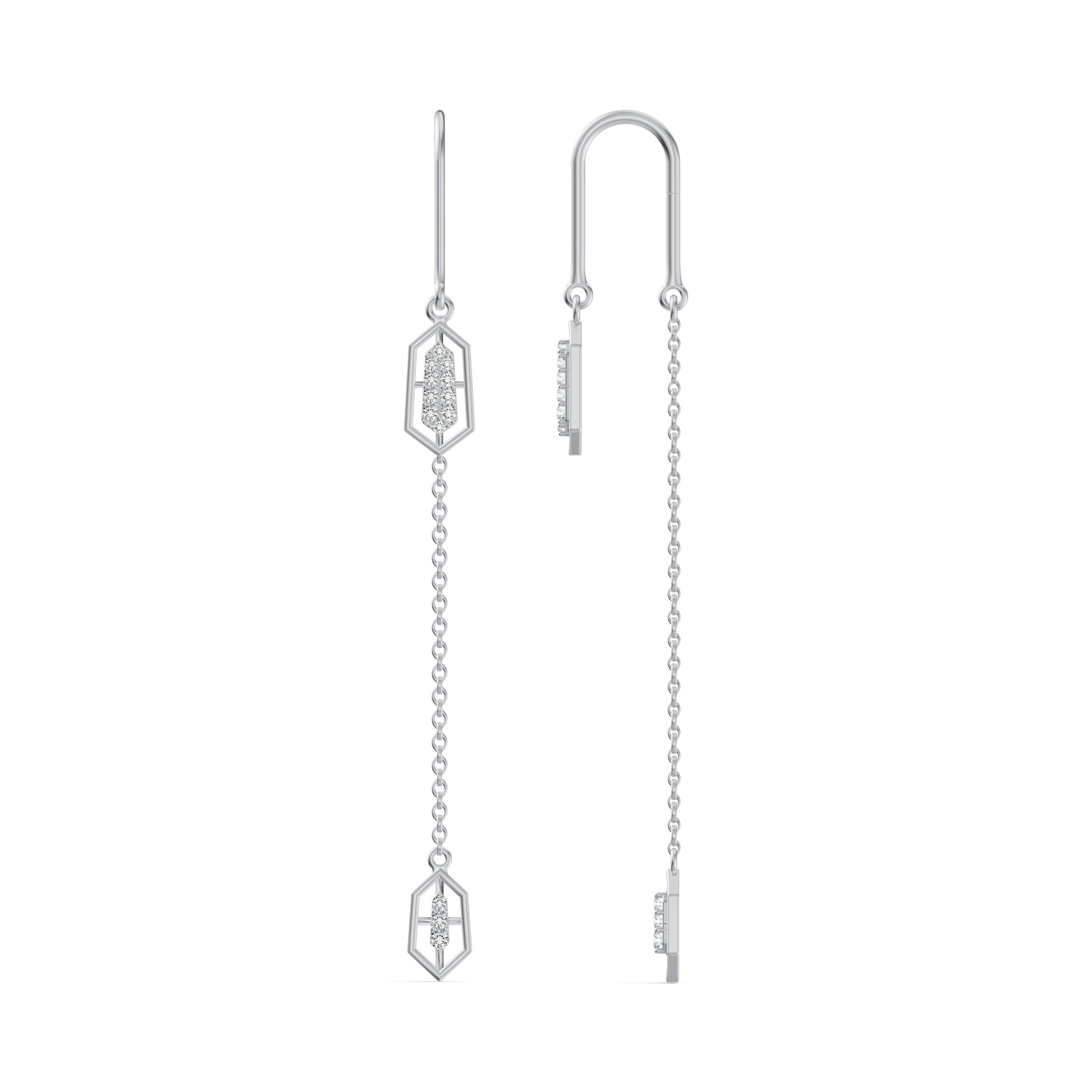 Lyra Diamond Sui Dhaga Earrings