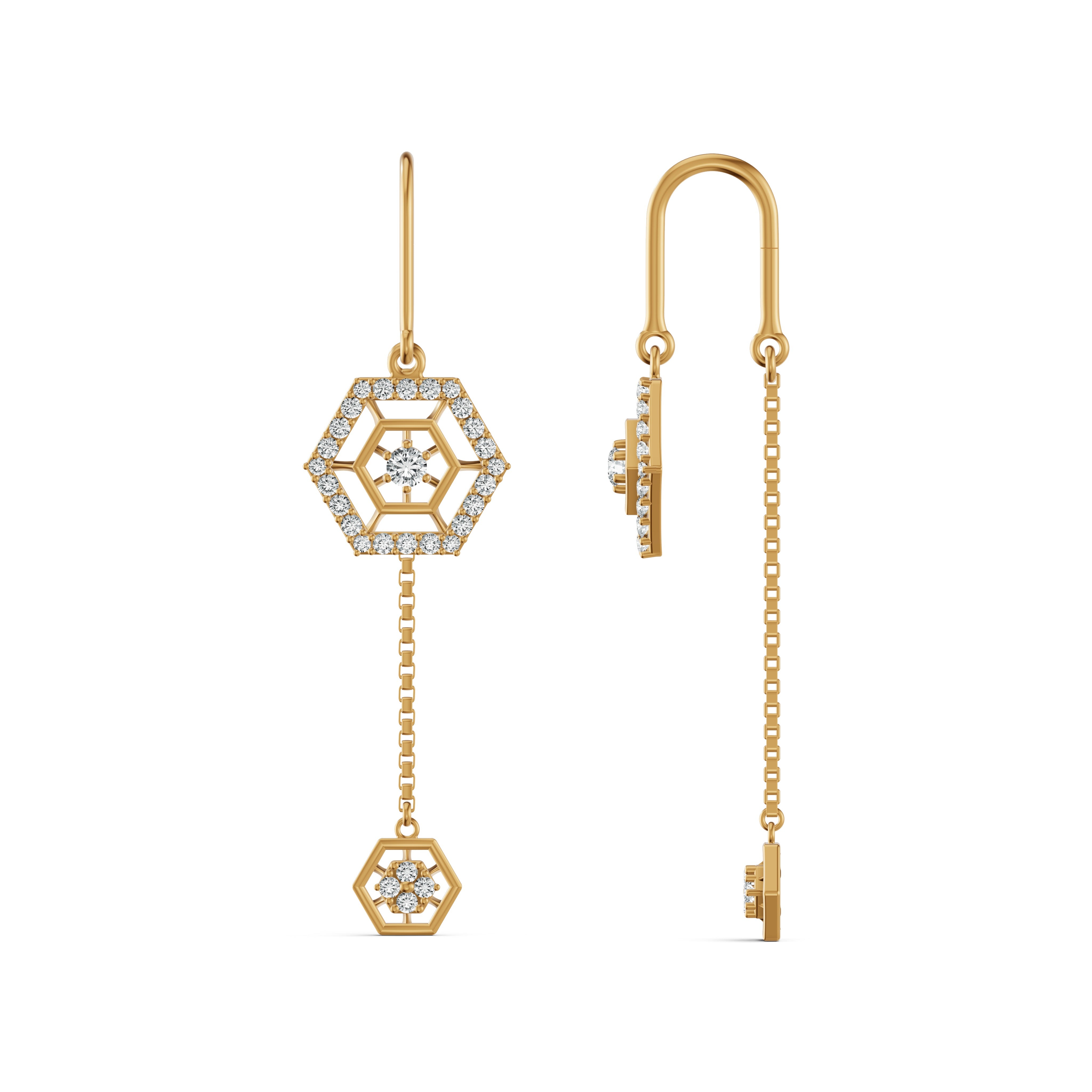 Asteria Diamond Sui Dhaga Earrings
