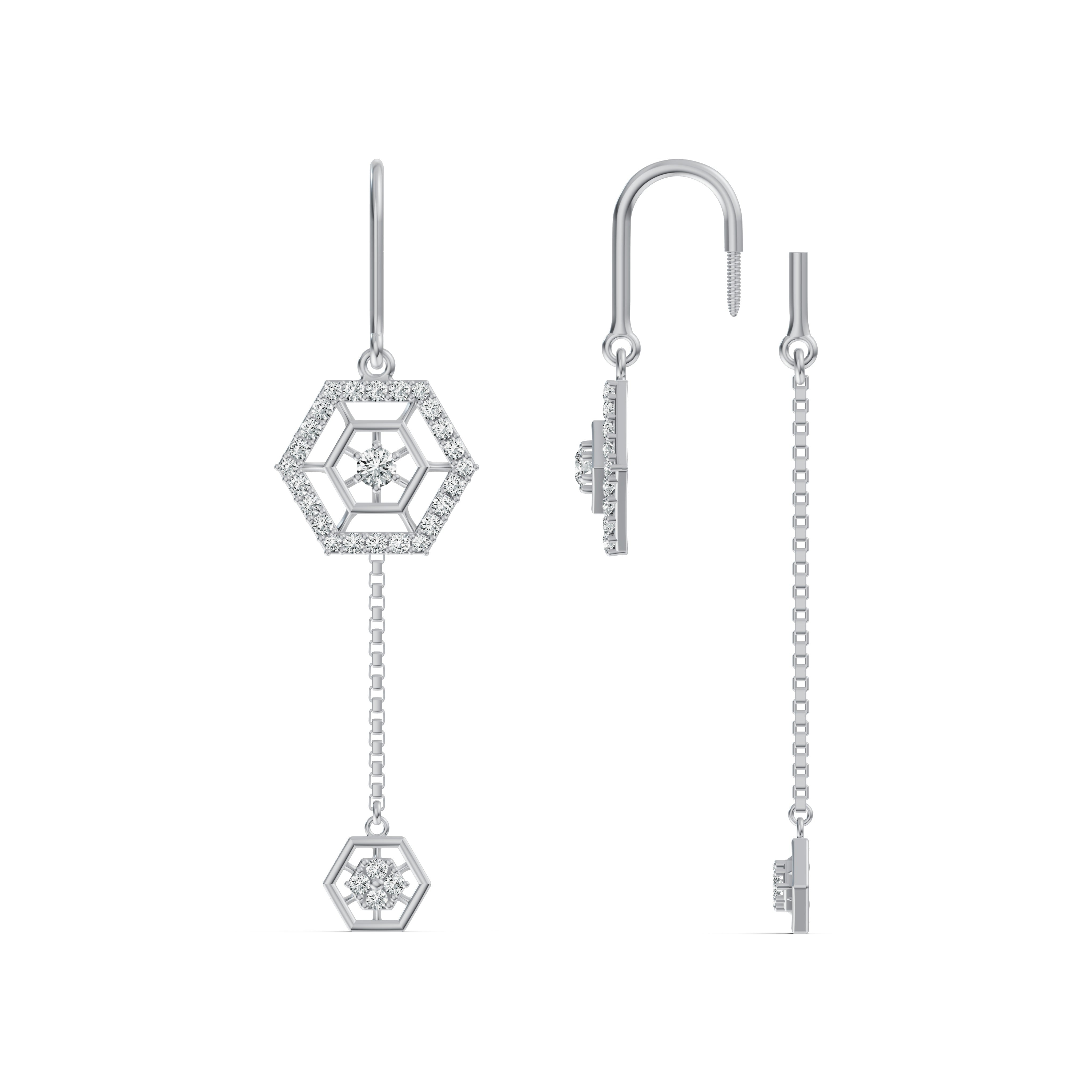 Asteria Diamond Sui Dhaga Earrings