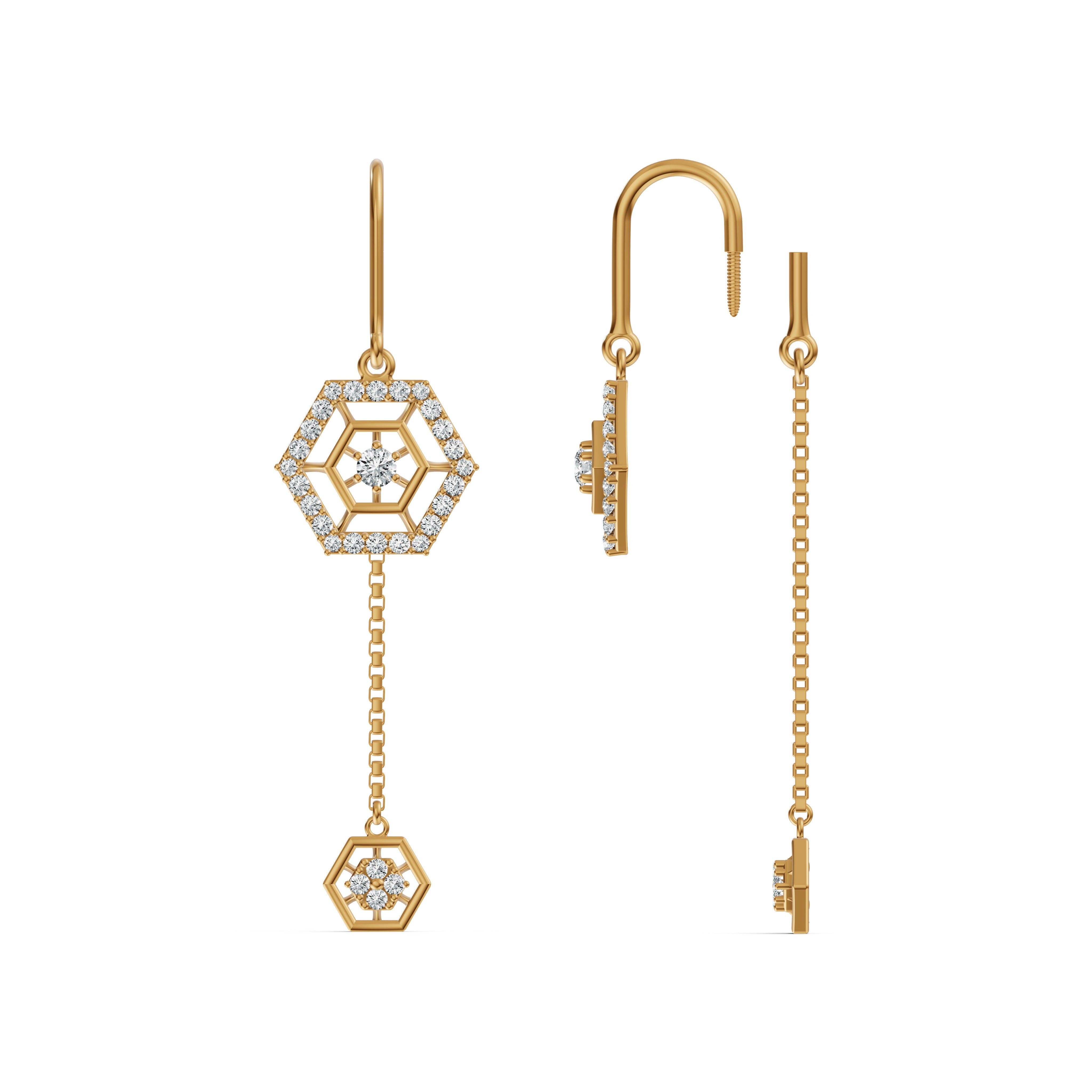 Asteria Diamond Sui Dhaga Earrings