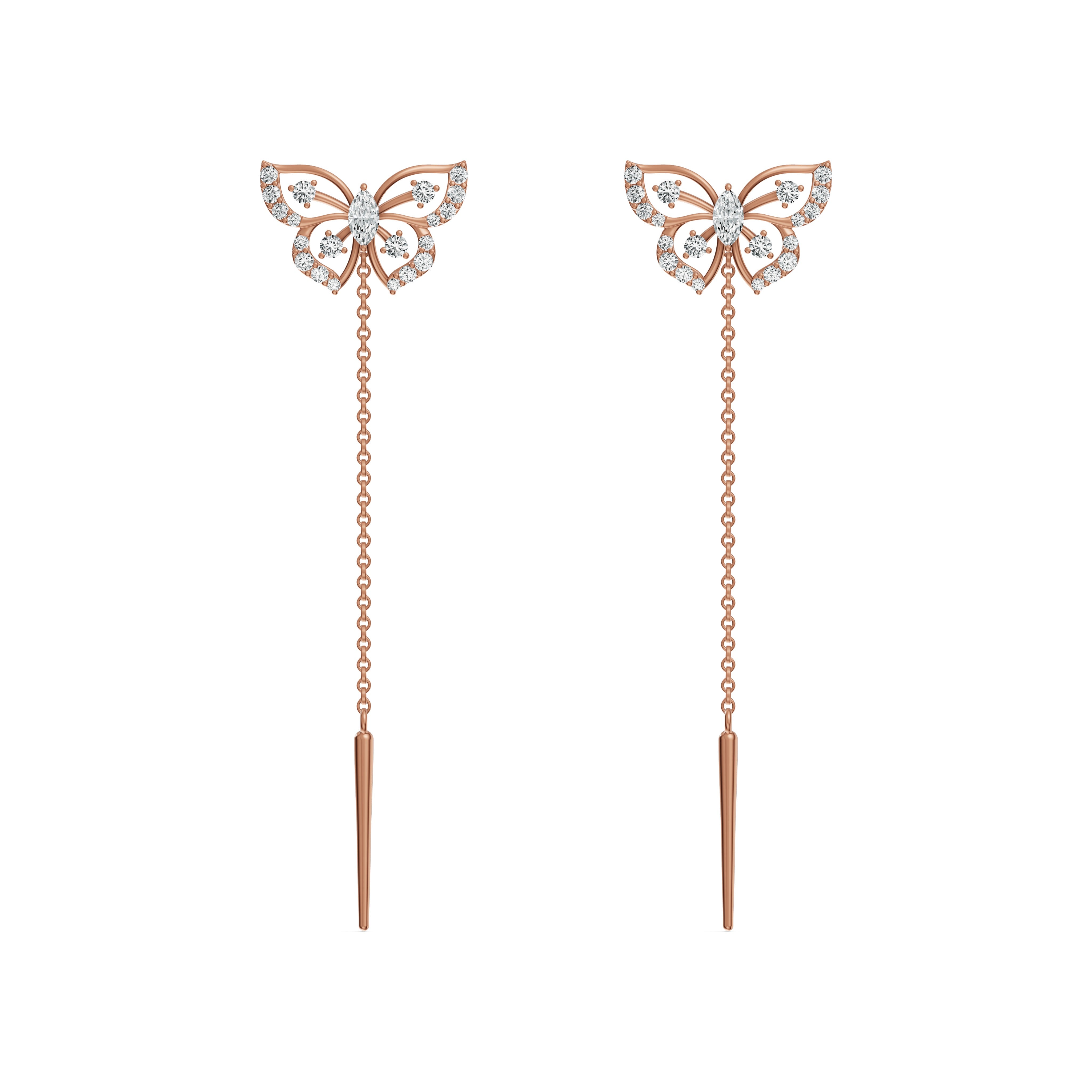 Elara Diamond Sui Dhaga Earrings