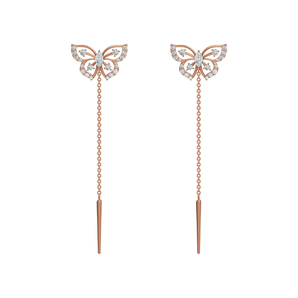 Elara Diamond Sui Dhaga Earrings