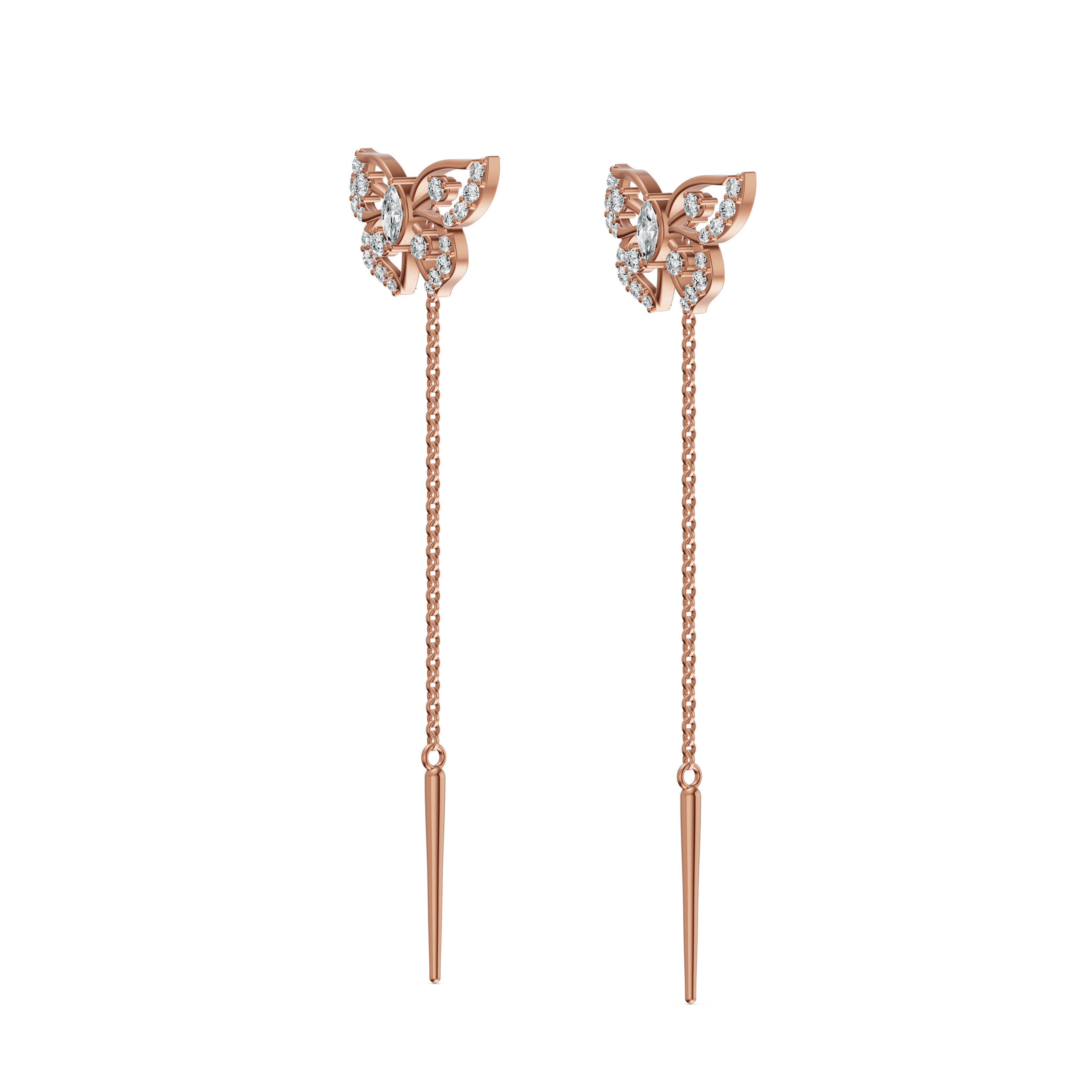 Elara Diamond Sui Dhaga Earrings