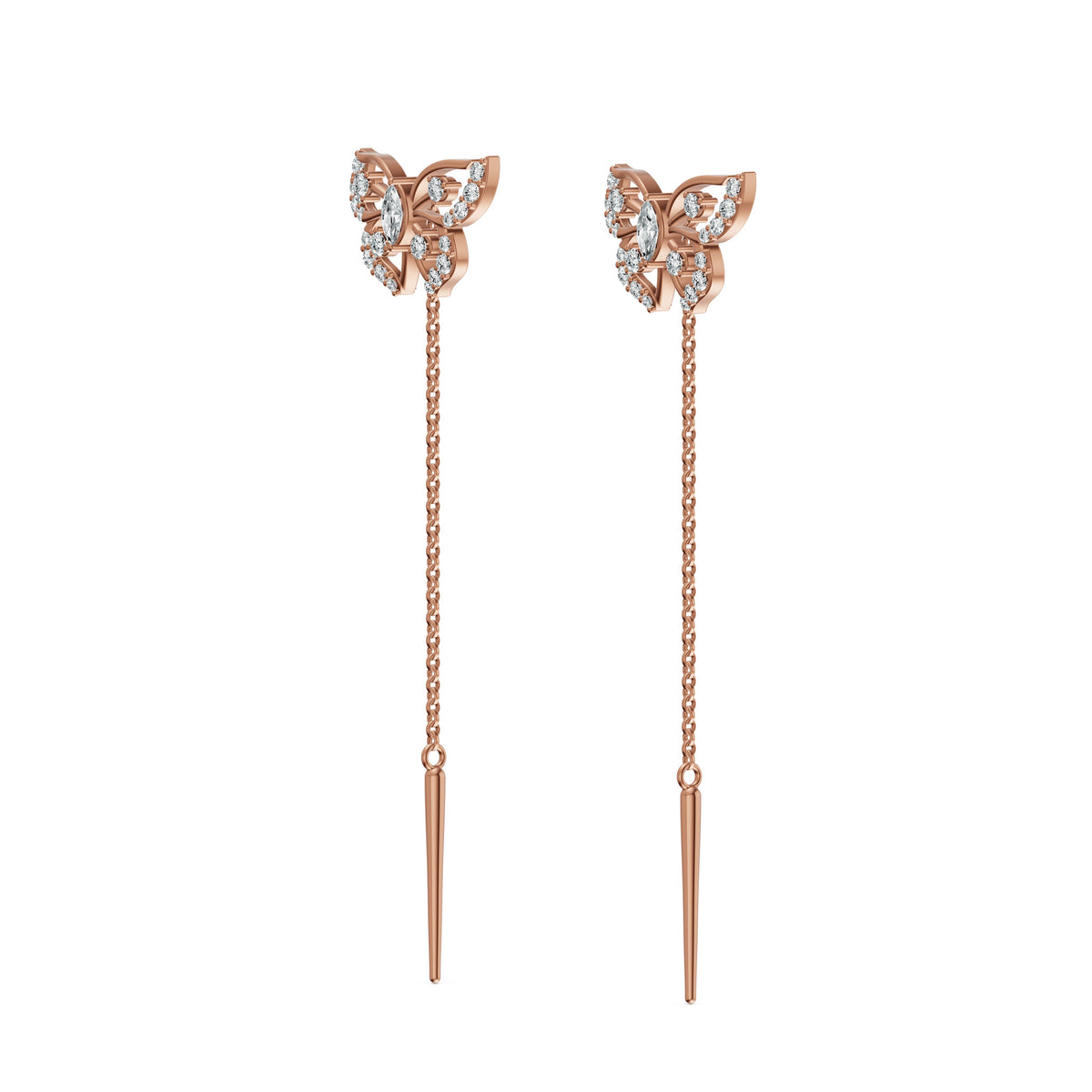 Elara Diamond Sui Dhaga Earrings