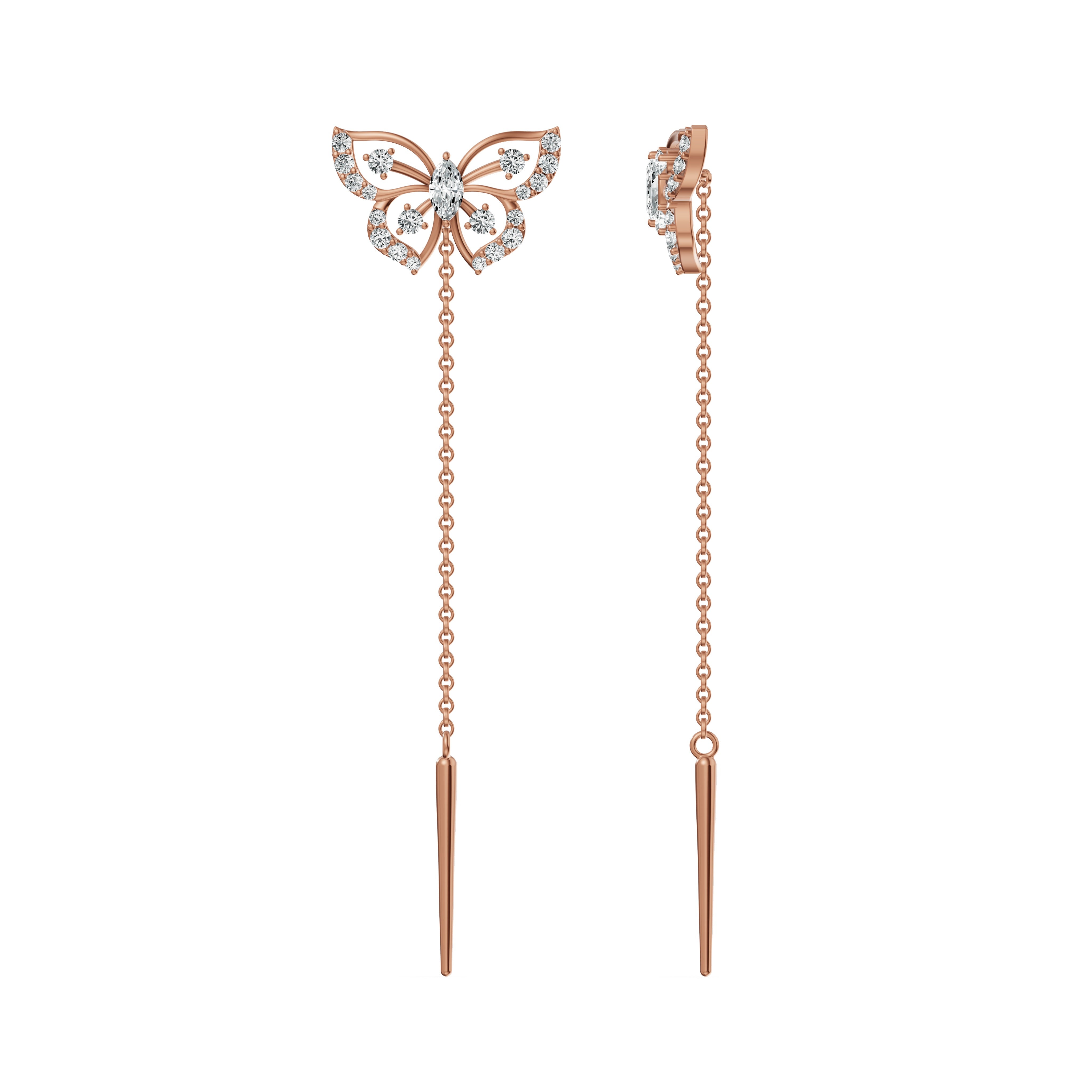 Elara Diamond Sui Dhaga Earrings