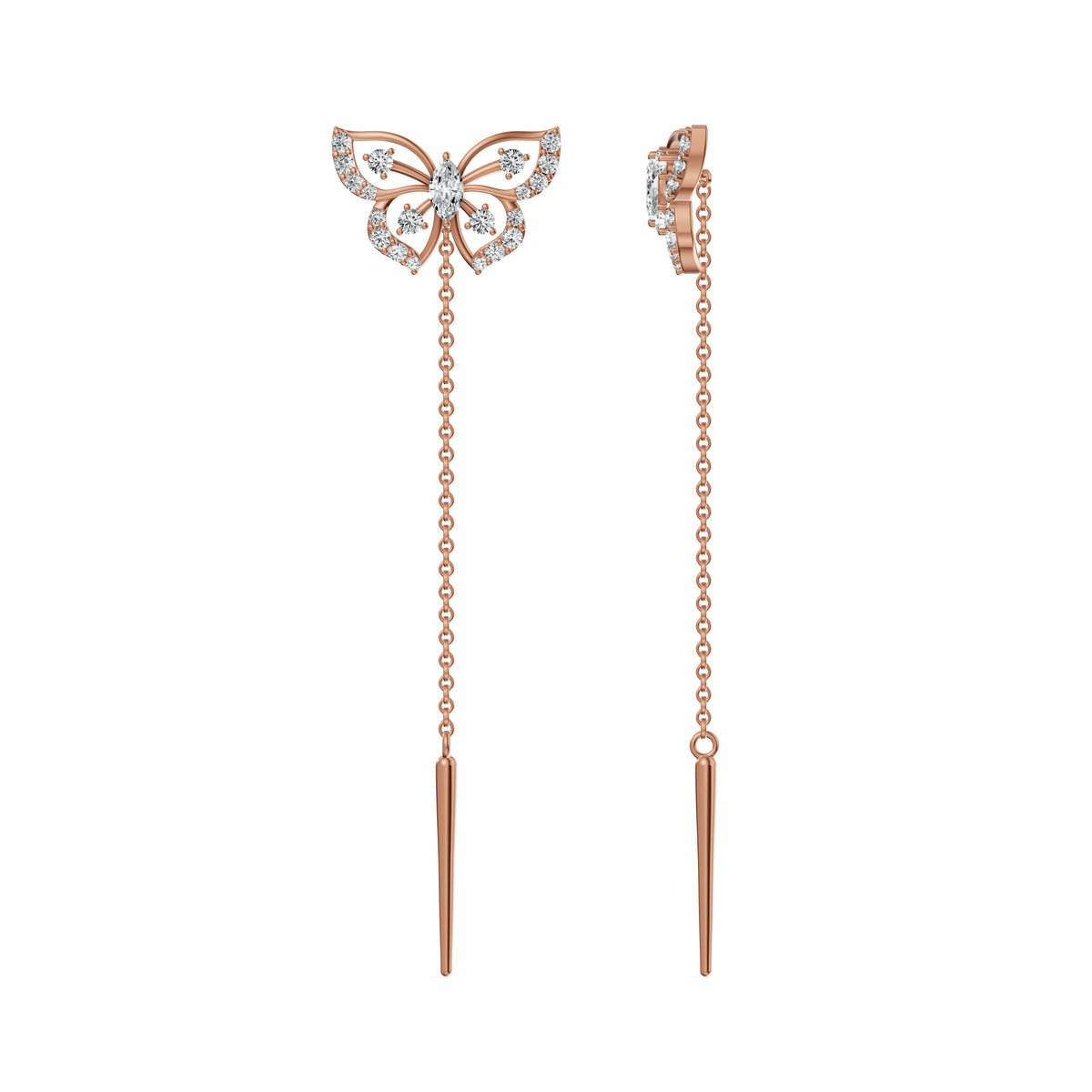 Elara Diamond Sui Dhaga Earrings