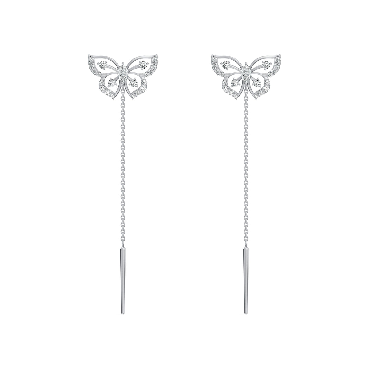 Elara Diamond Sui Dhaga Earrings