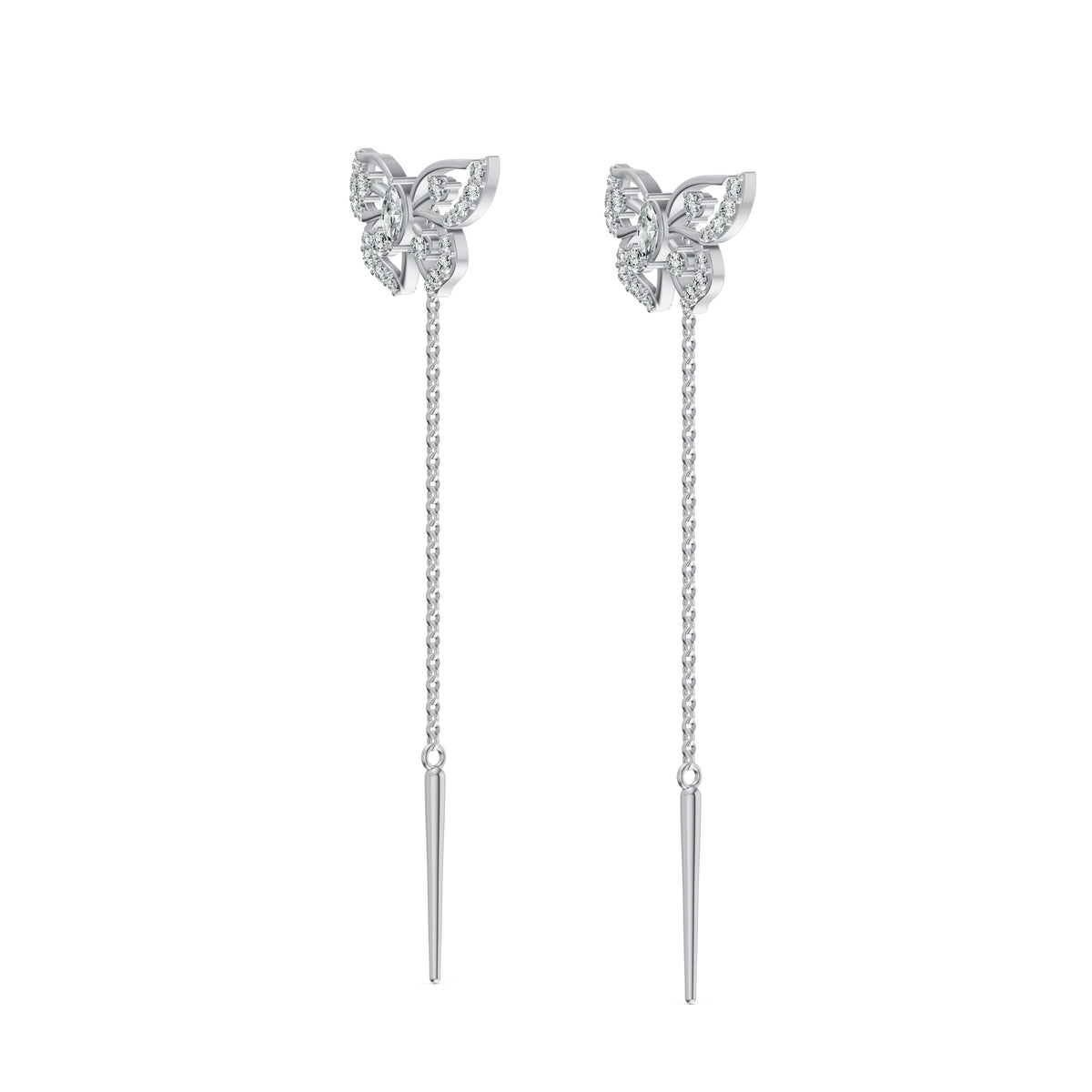 Elara Diamond Sui Dhaga Earrings