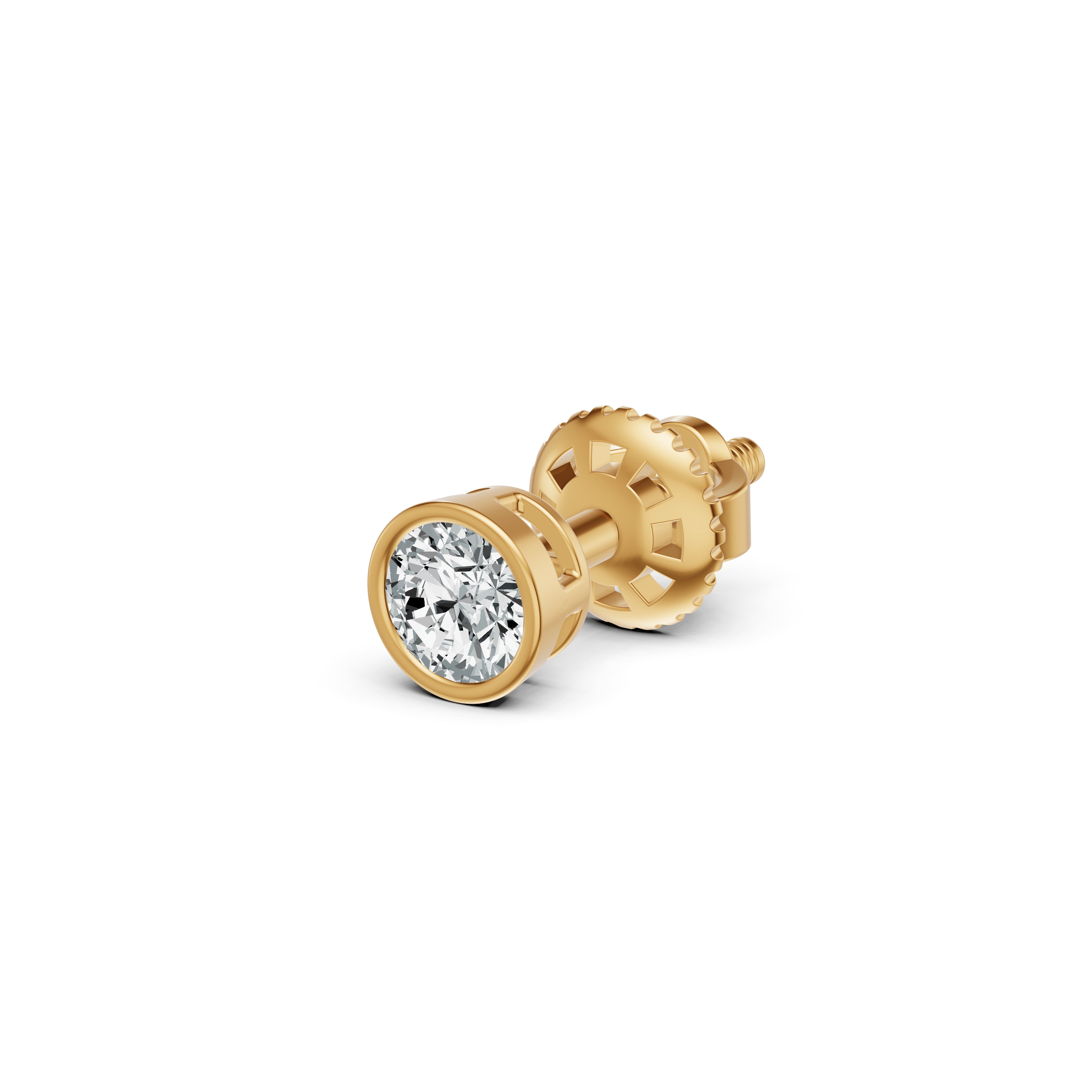 Classic Solitaire Diamond Stud