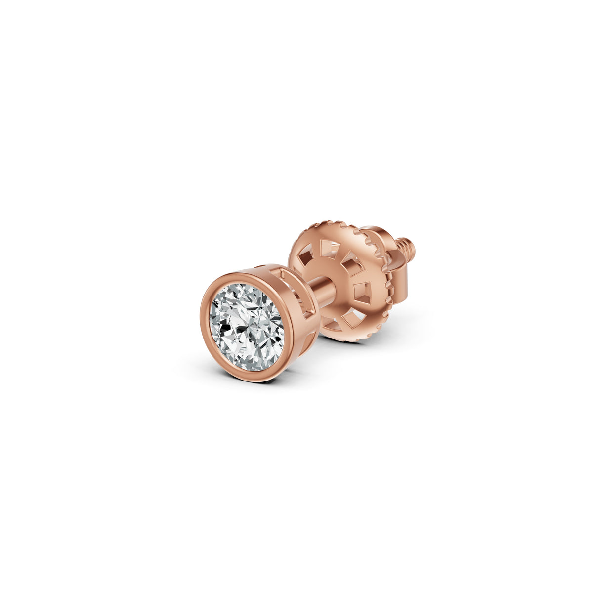 Classic Solitaire Diamond Stud