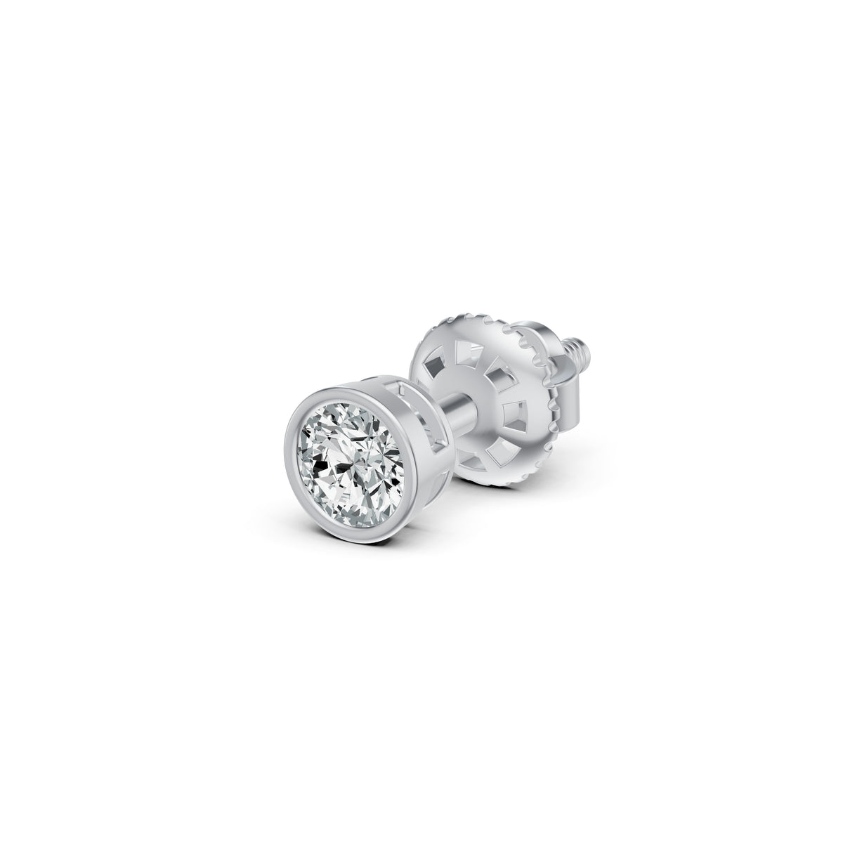 Classic Solitaire Diamond Stud