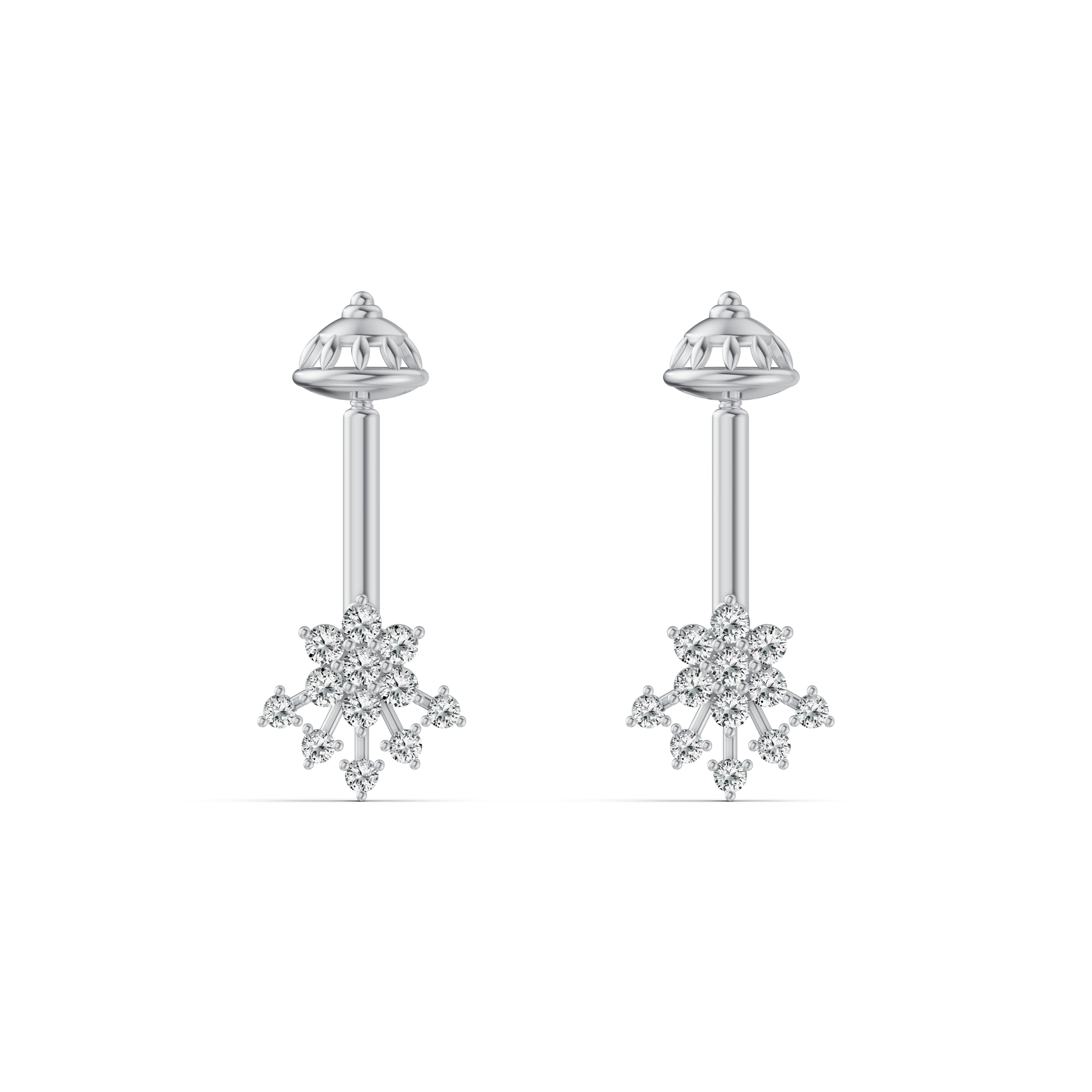 Petal Cascade Diamond Koppu Earrings