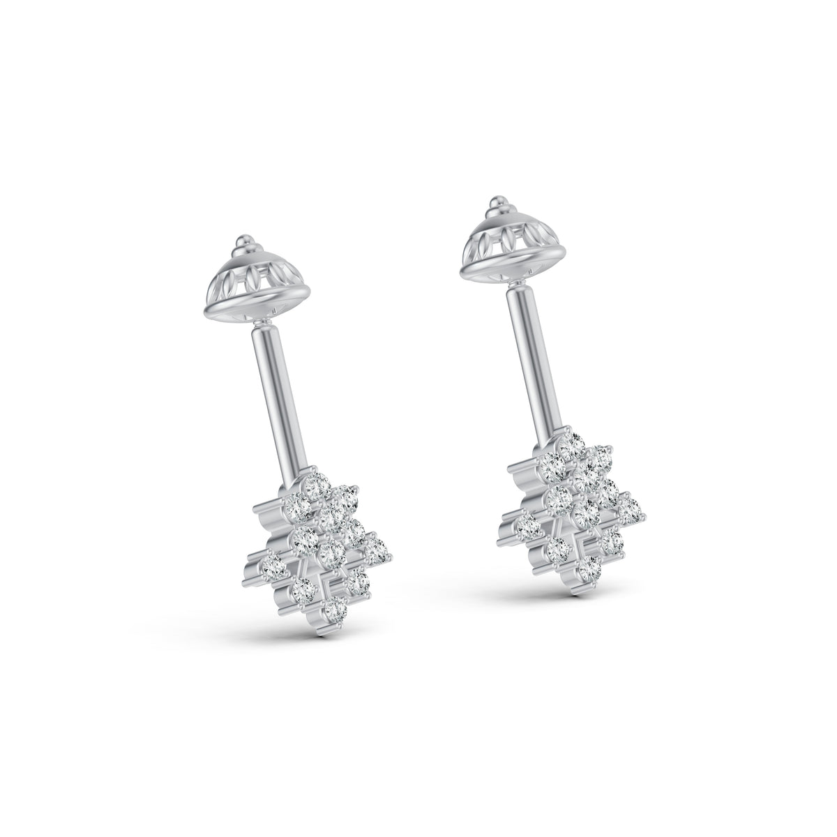 Petal Cascade Diamond Koppu Earrings