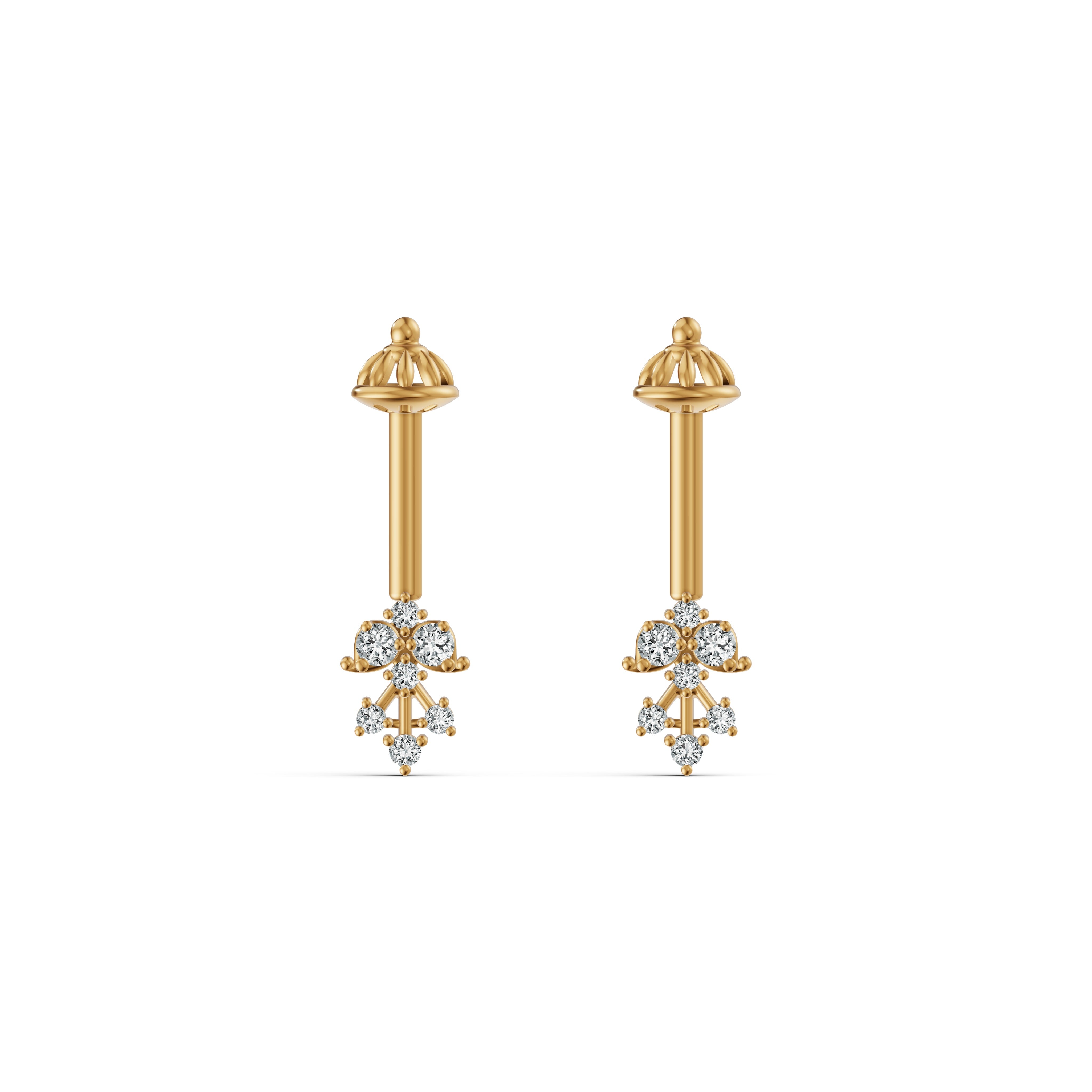 Vintage Classic Diamond Koppu Earring