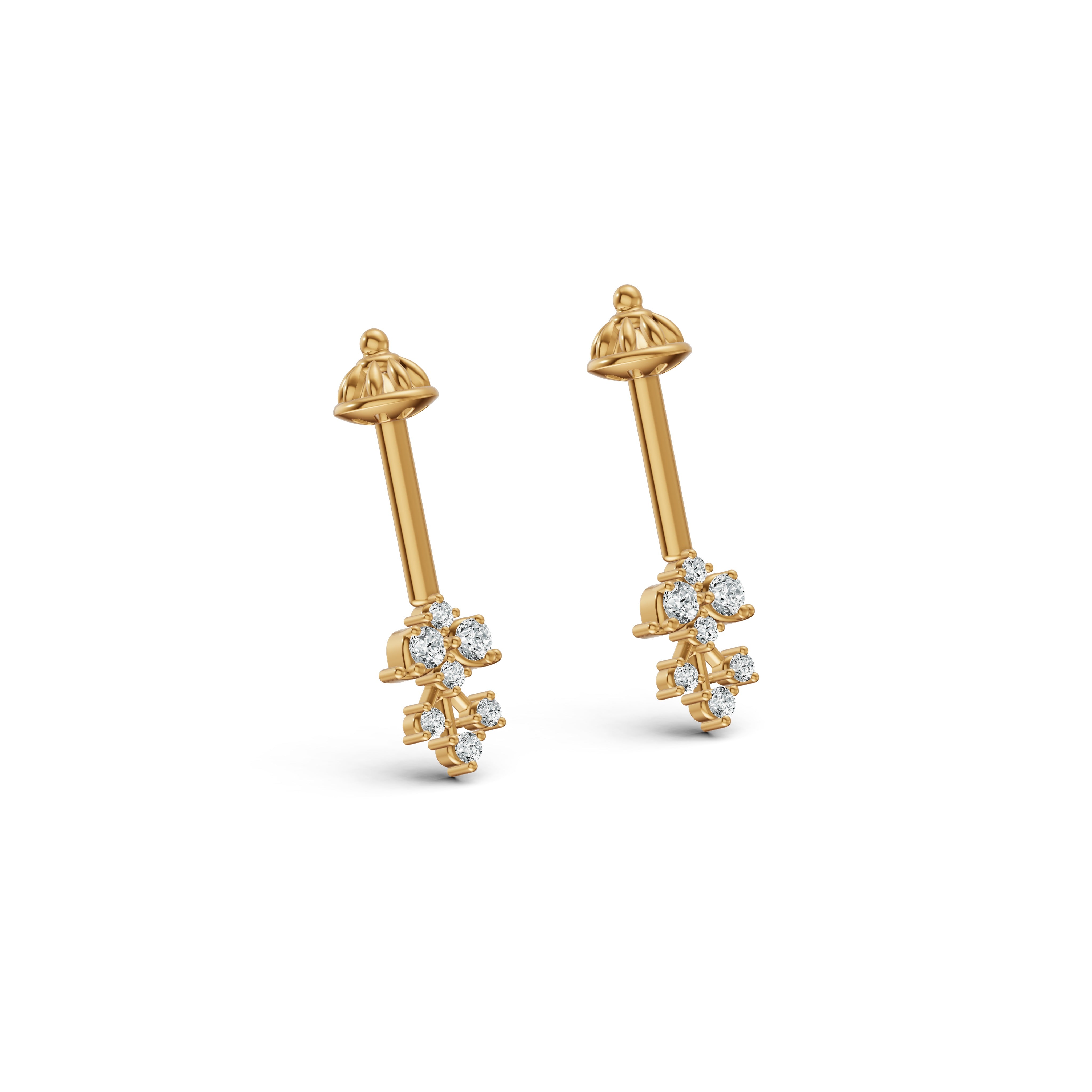 Vintage Classic Diamond Koppu Earring