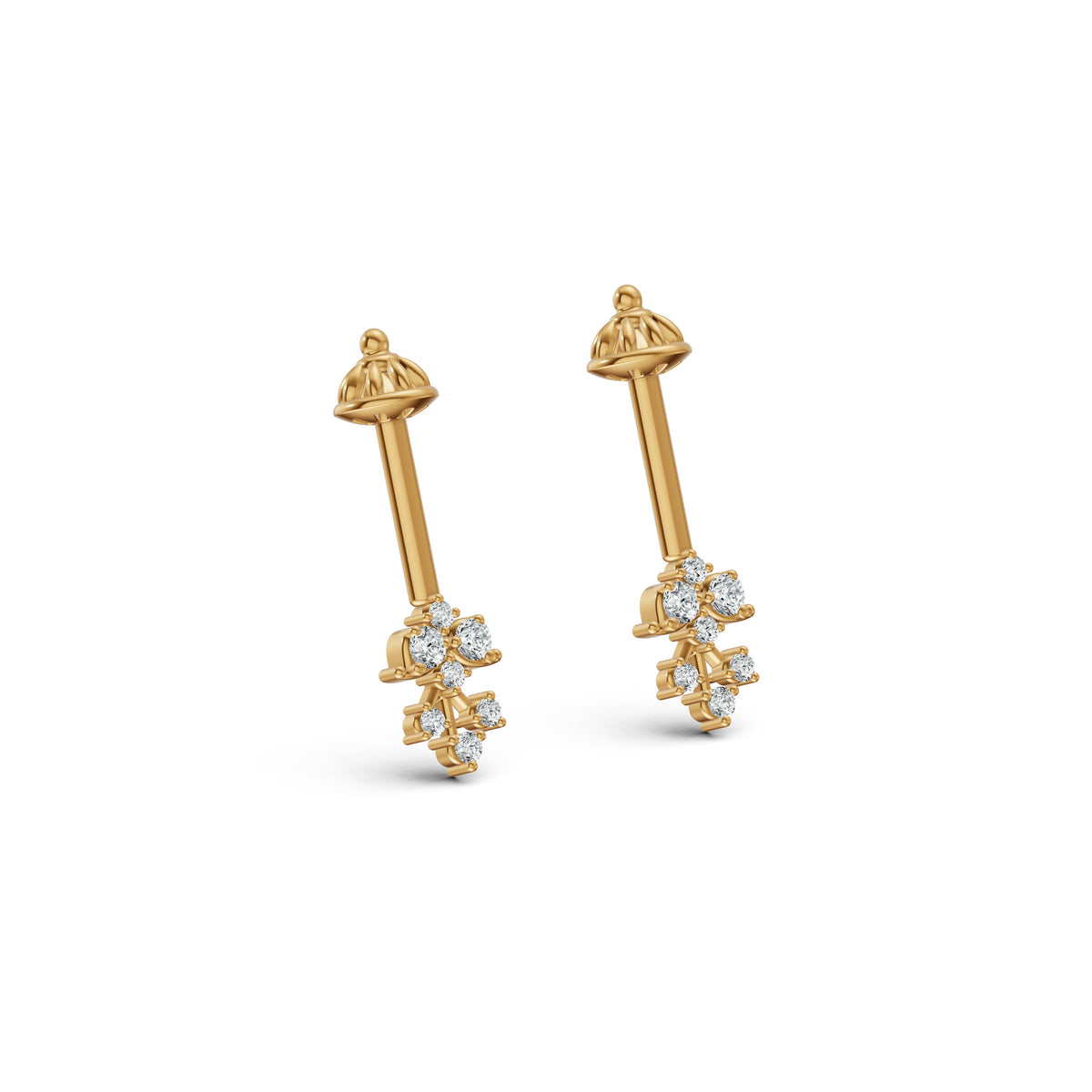 Vintage Classic Diamond Koppu Earring