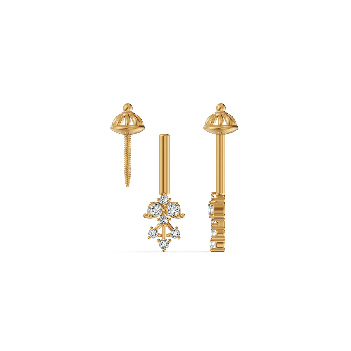 Vintage Classic Diamond Koppu Earring