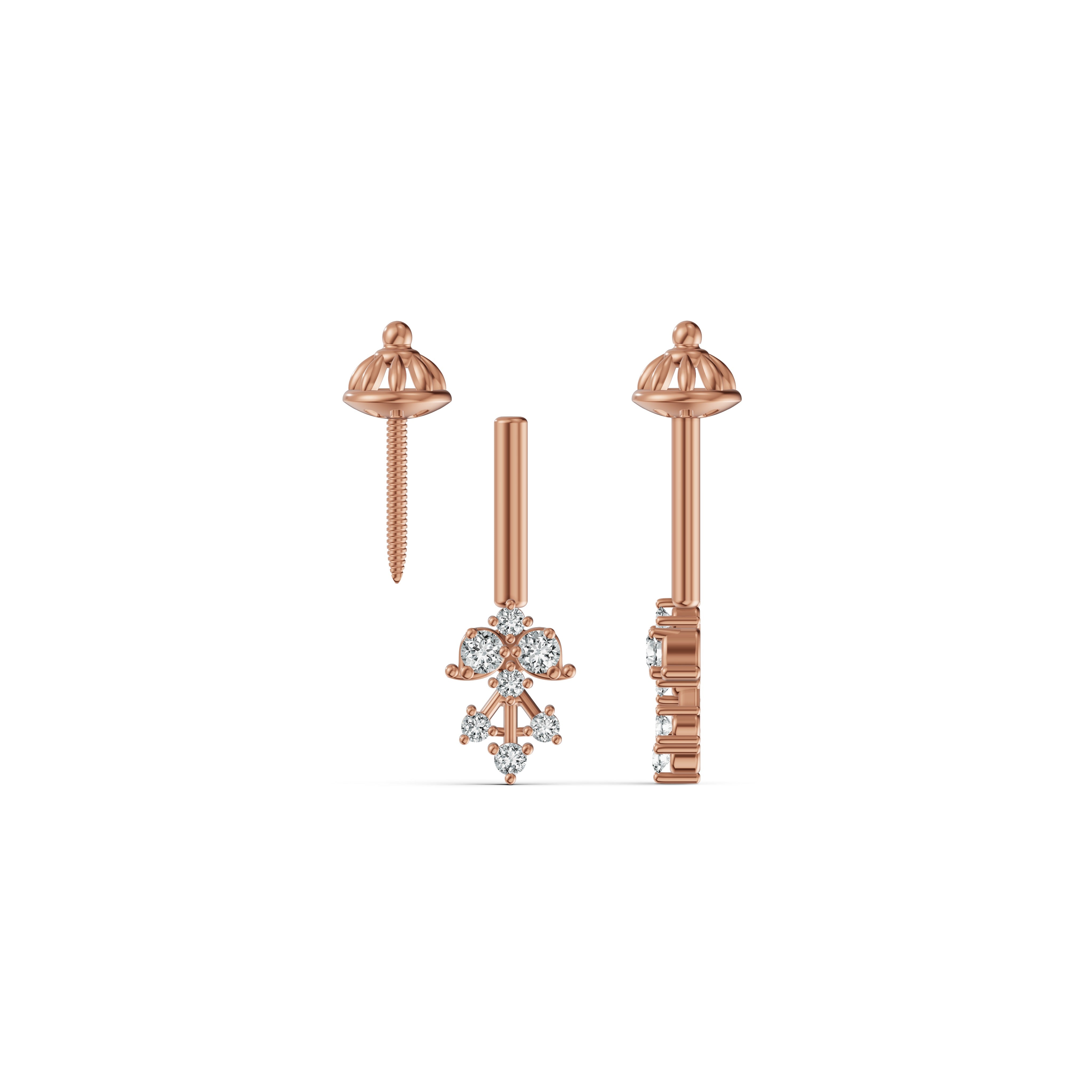 Vintage Classic Diamond Koppu Earring
