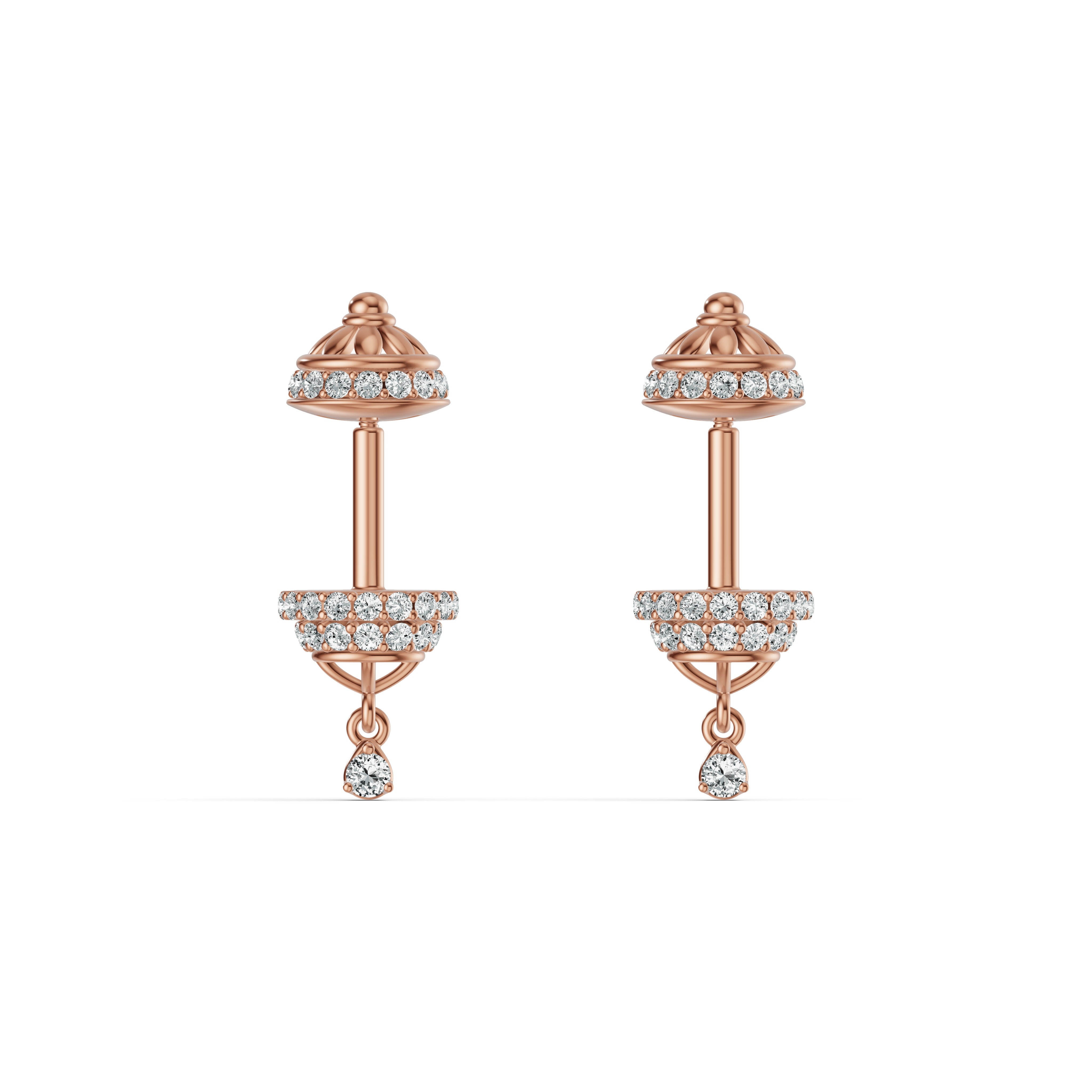 Regal Dome Diamond Koppu Earrings