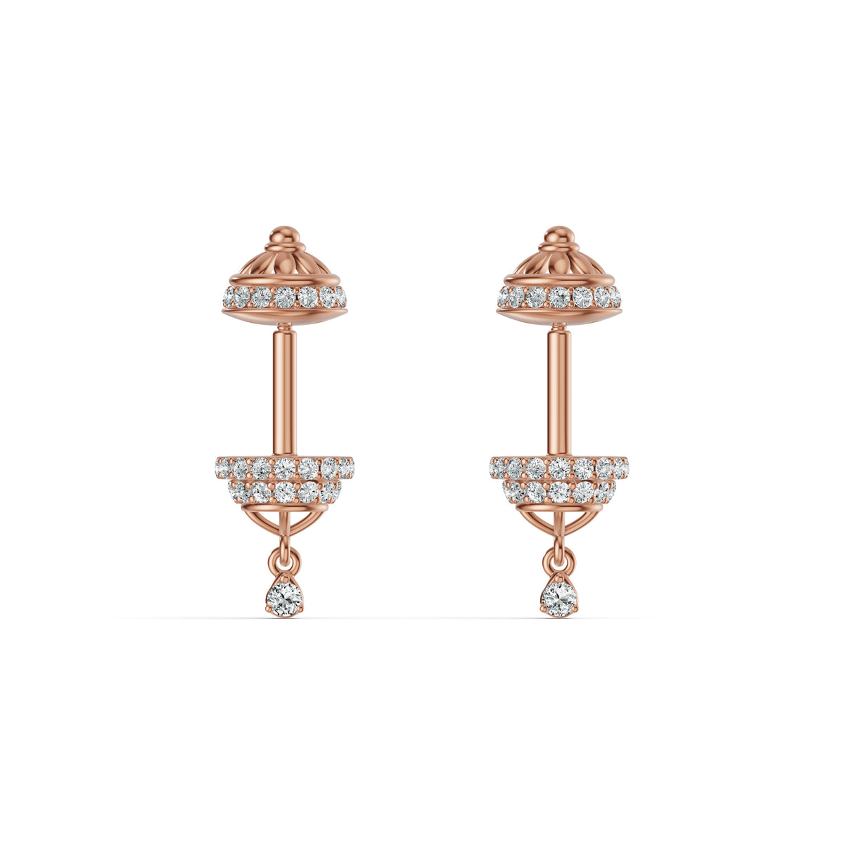 Regal Dome Diamond Koppu Earrings
