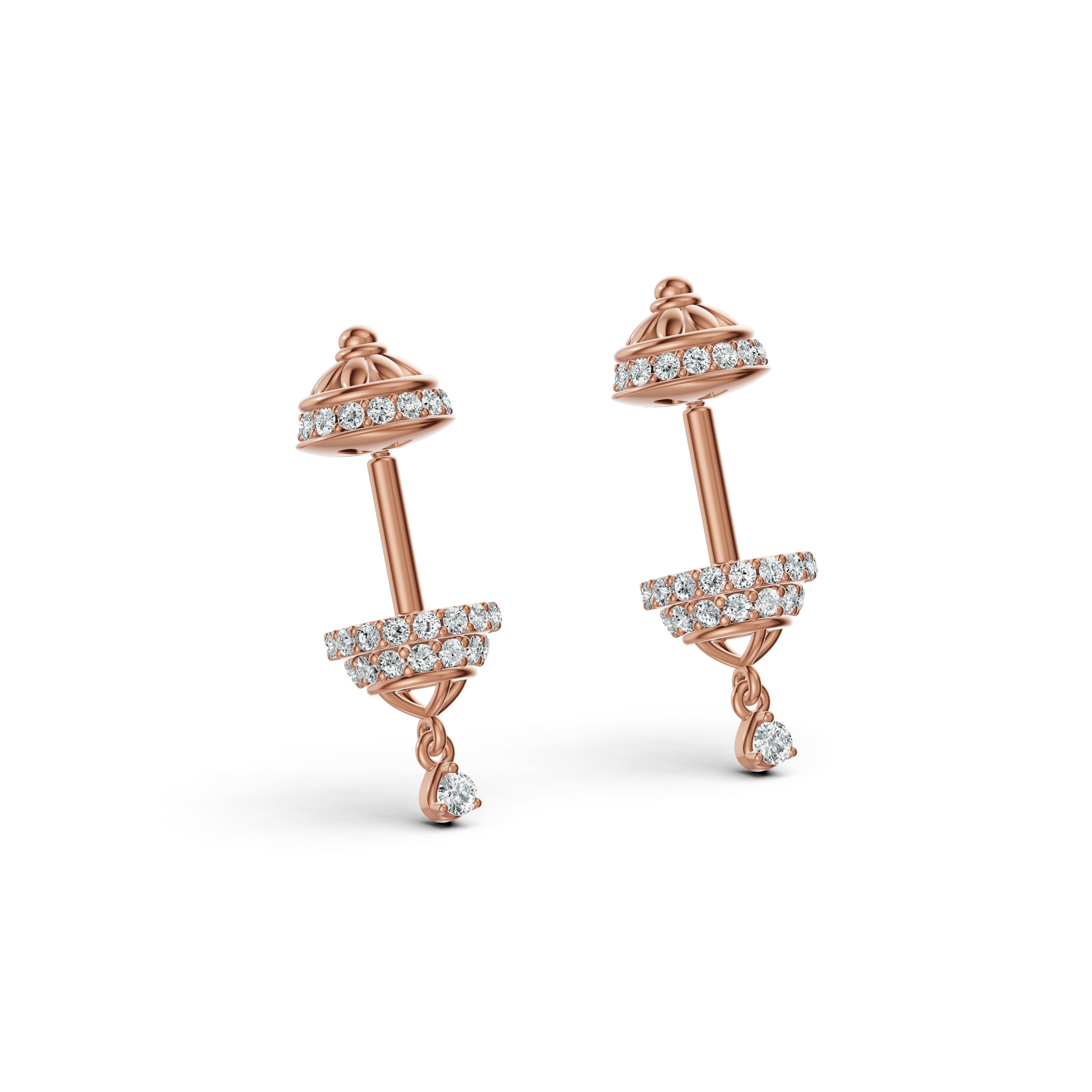 Regal Dome Diamond Koppu Earrings