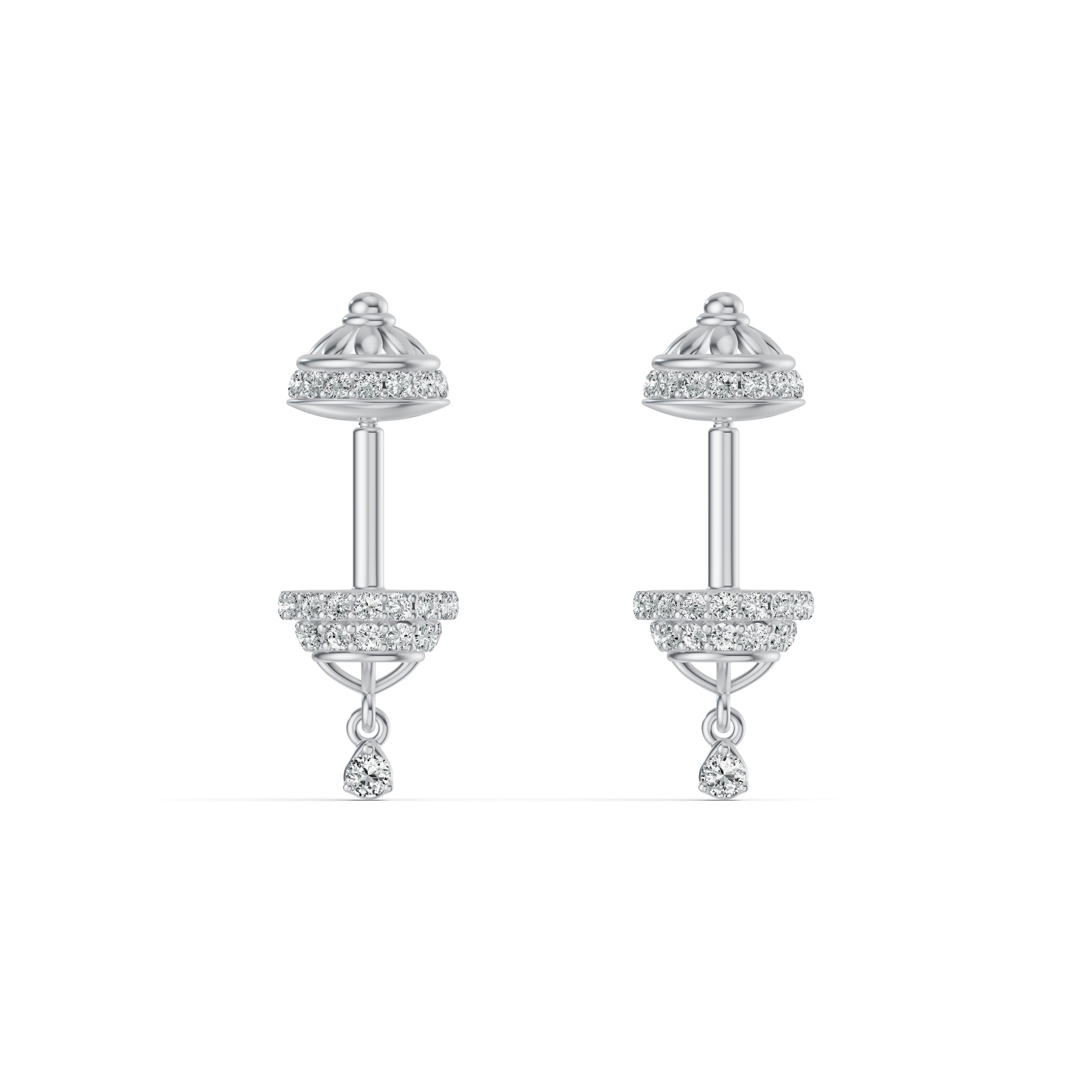 Regal Dome Diamond Koppu Earrings