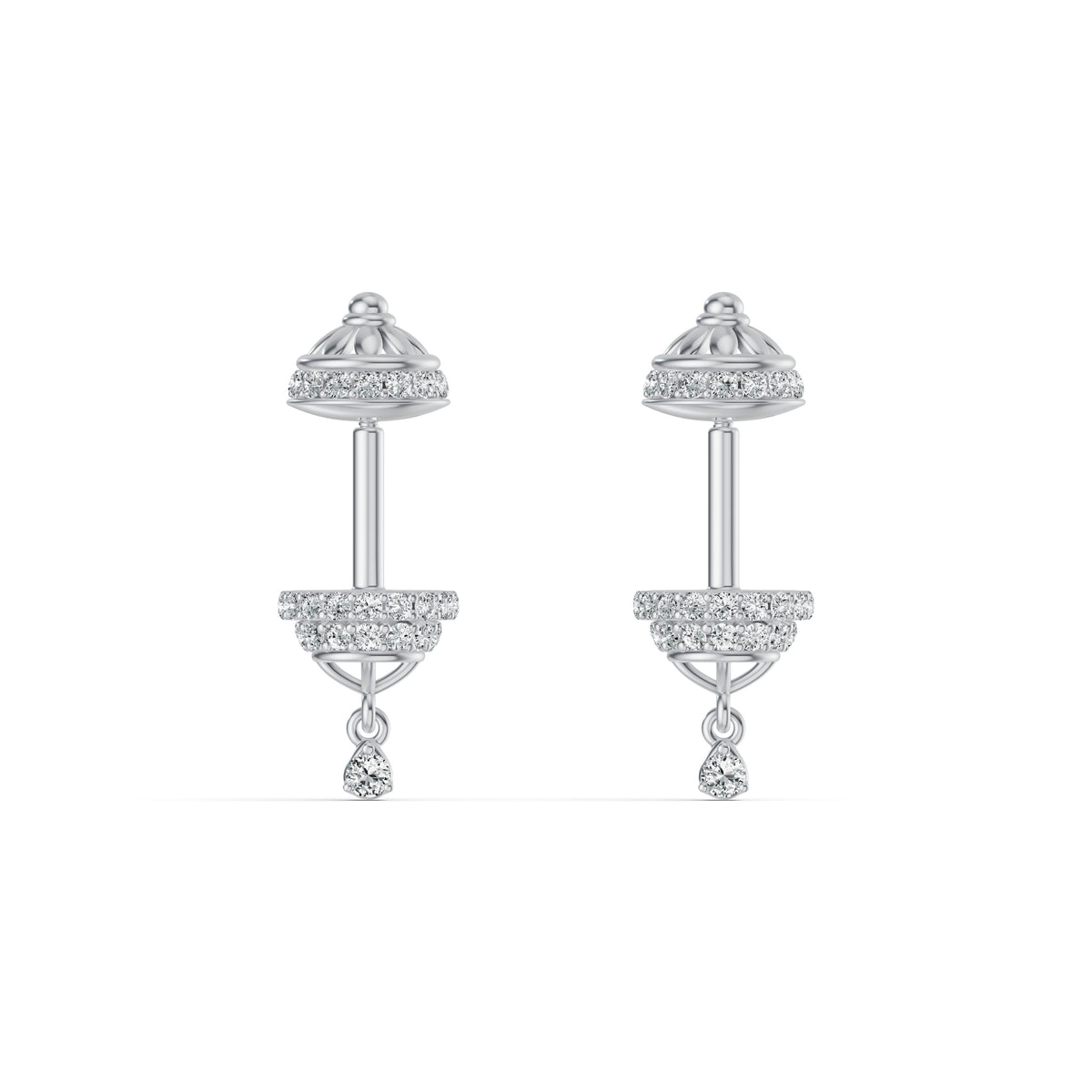 Regal Dome Diamond Koppu Earrings