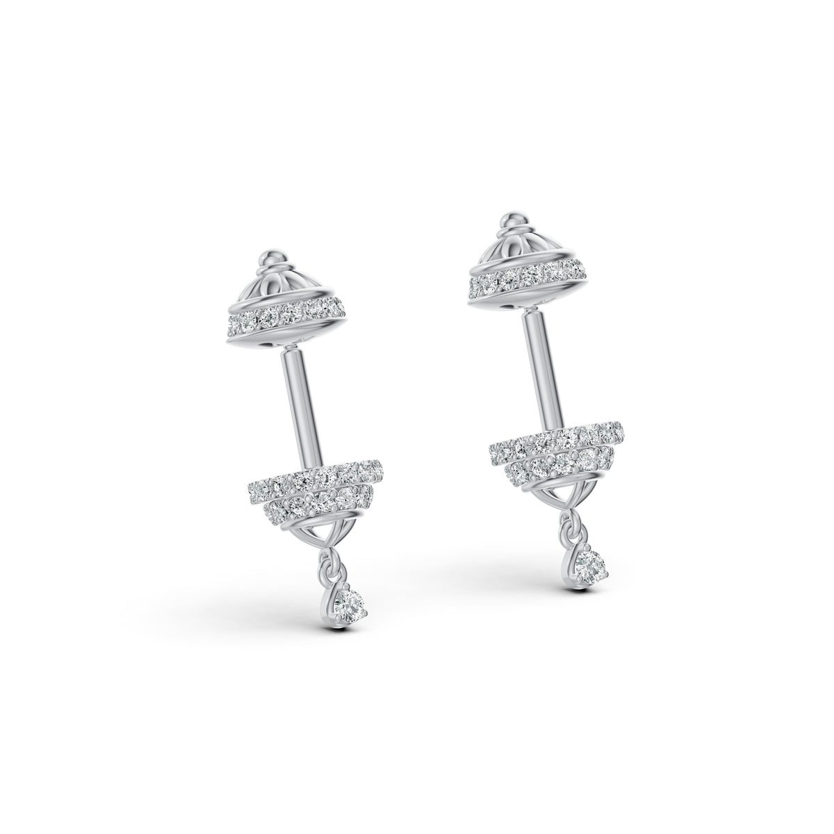Regal Dome Diamond Koppu Earrings